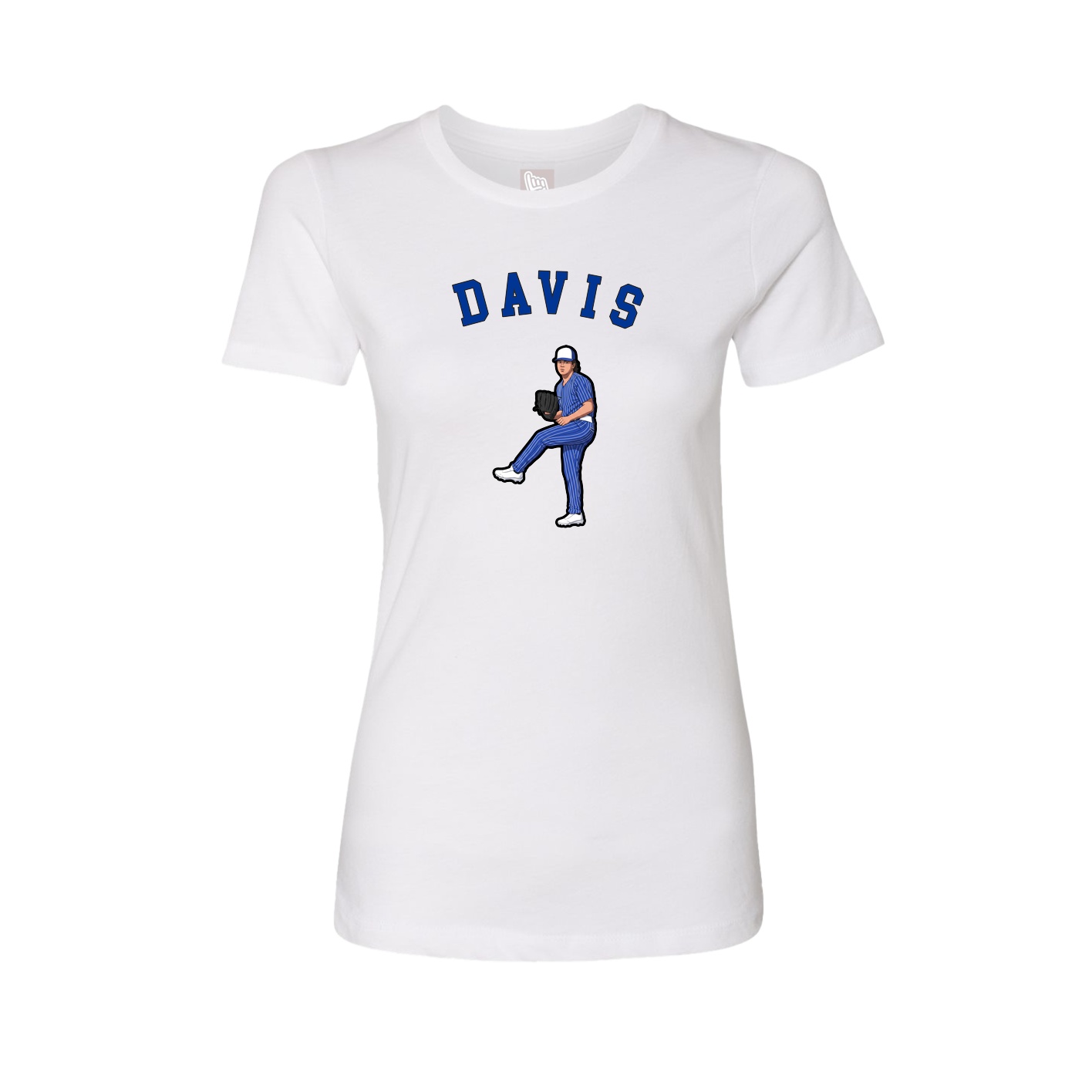 Fitted Women's Tee — Shirsey Arch in White