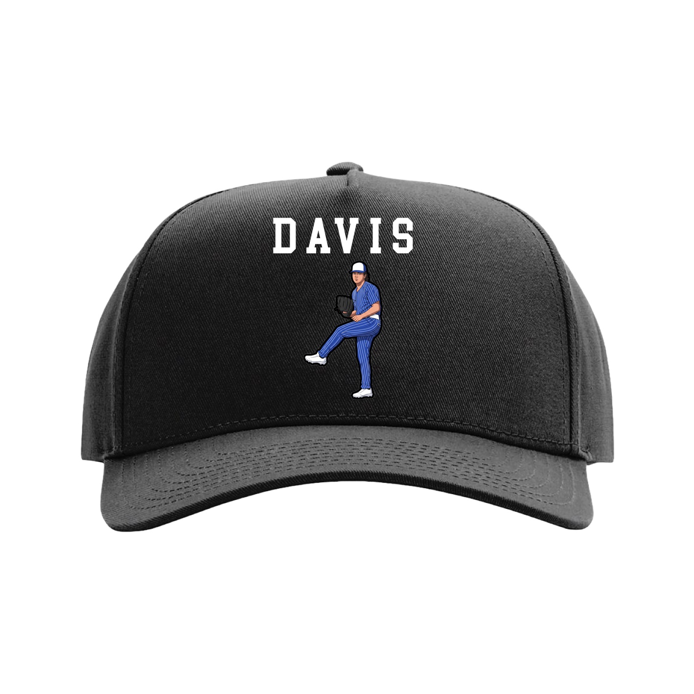 Full Fabric Five-Panel Champ Cap — Shirsey in Black