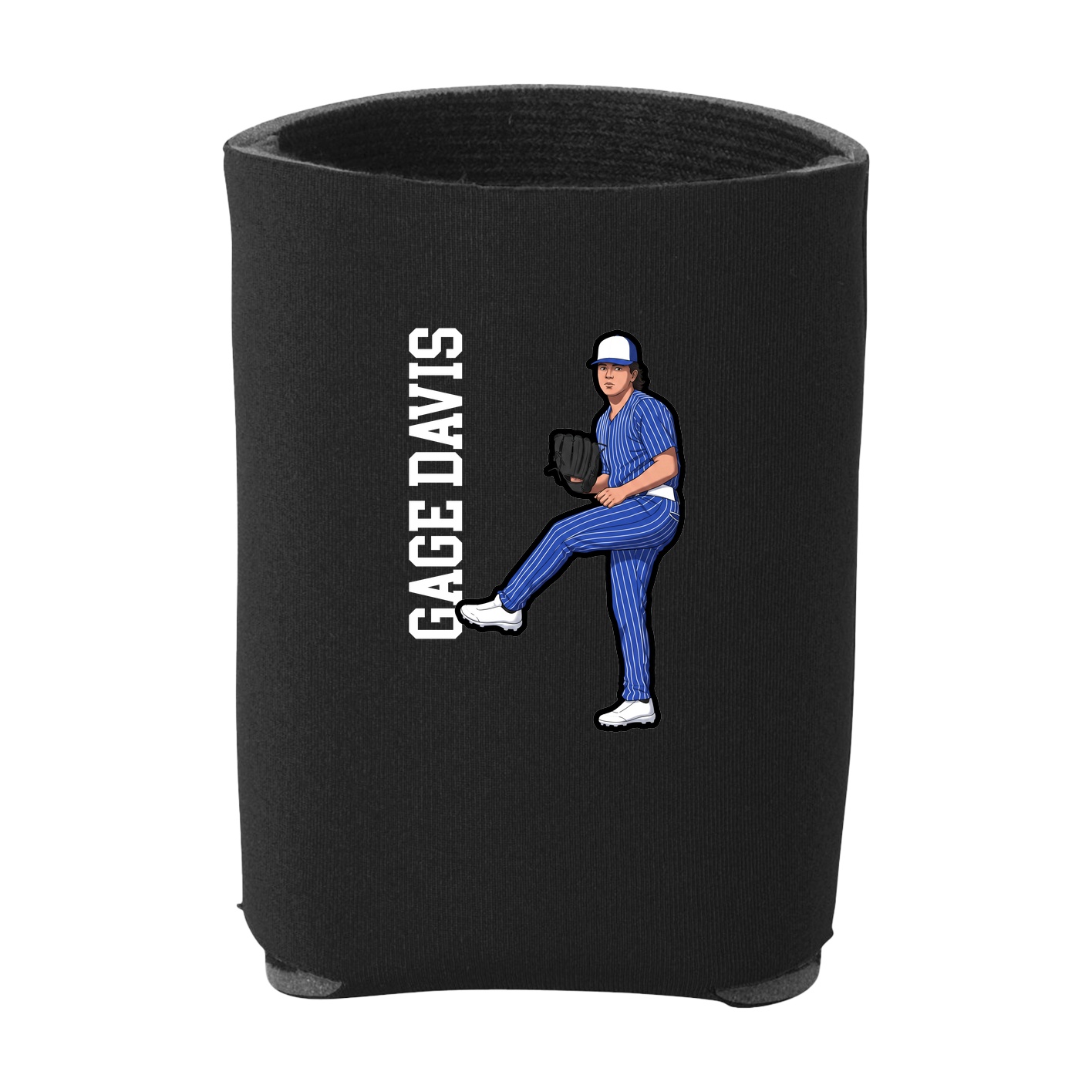 Can Holder — Name Vertical in Black