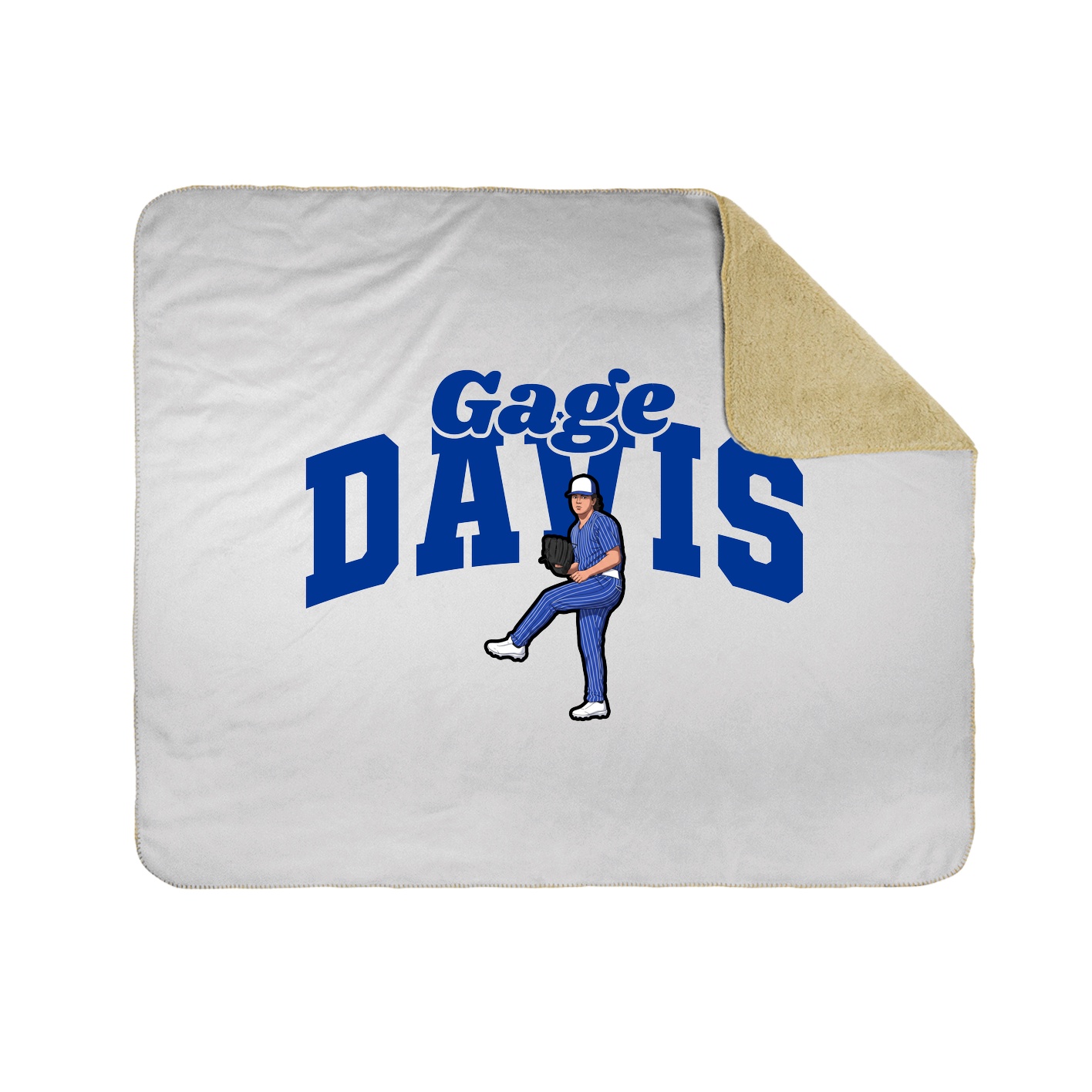Throw Blanket — Signature Arch in White