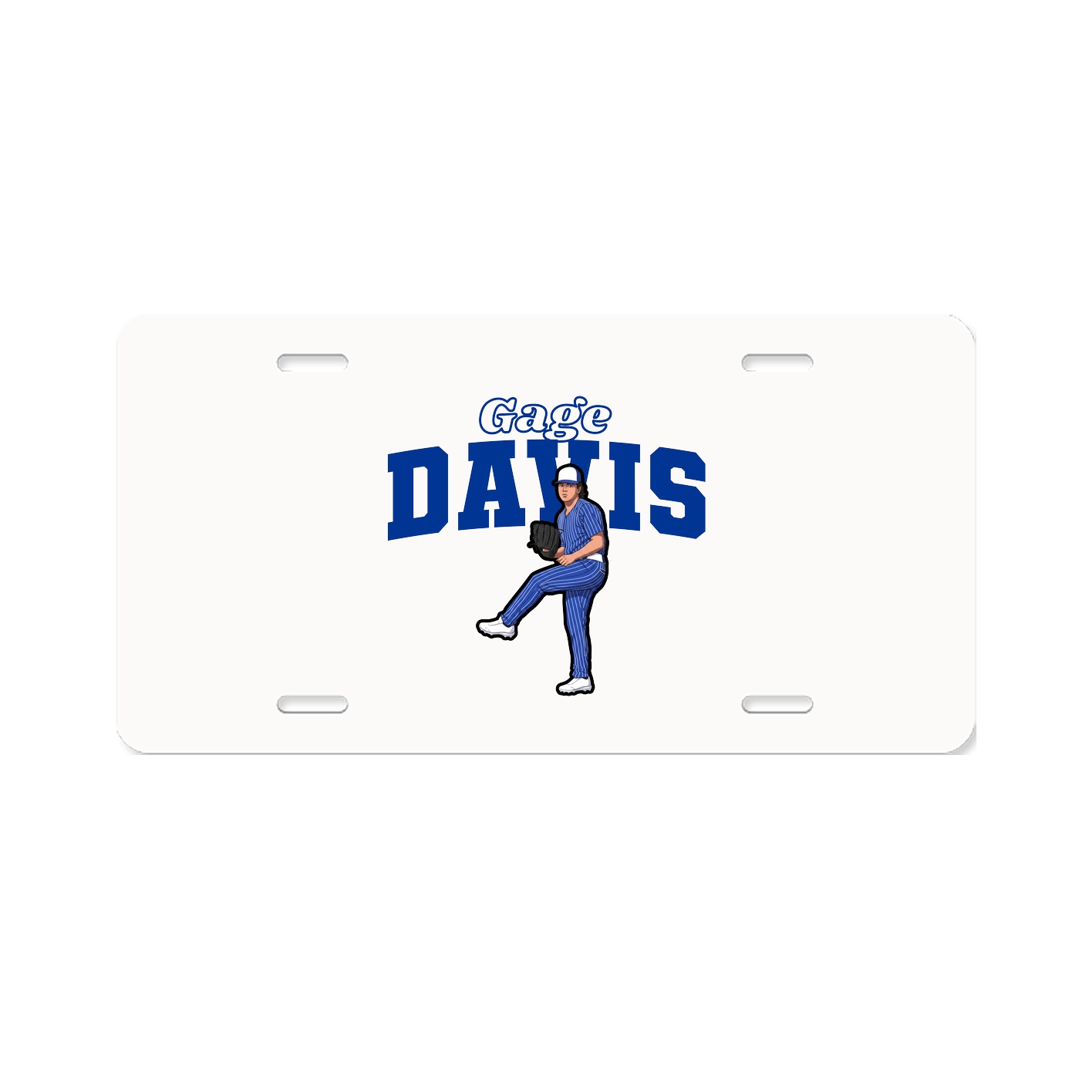 License Plate — Name Arch in Classic