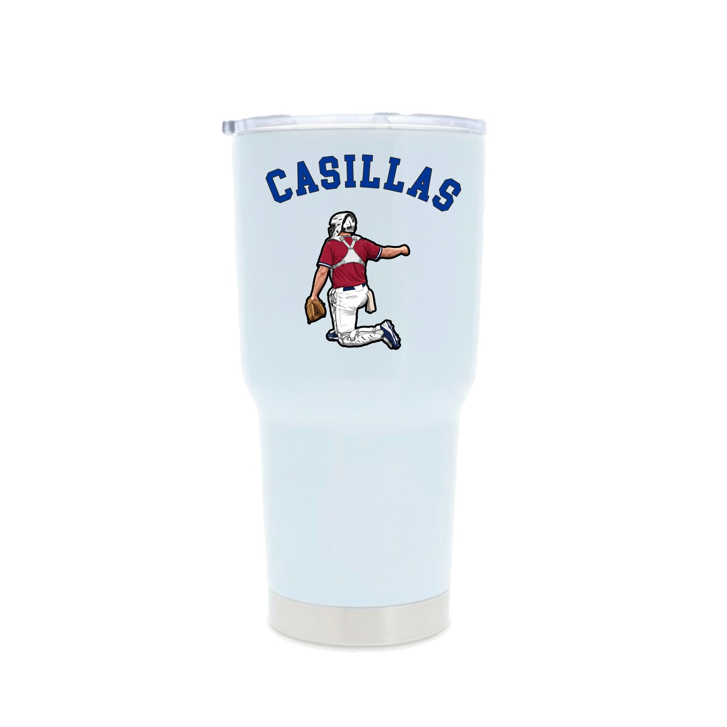 30oz Stainless Steel Tumbler — Shirsey Arch in White