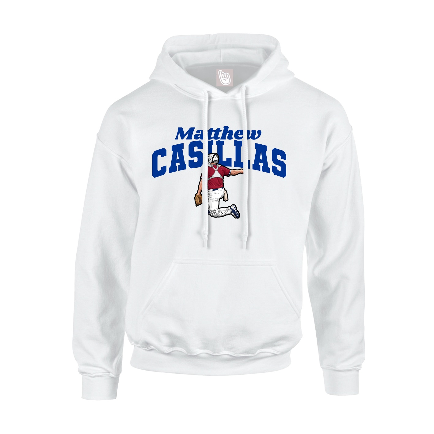 Hoodie — Signature Arch in White