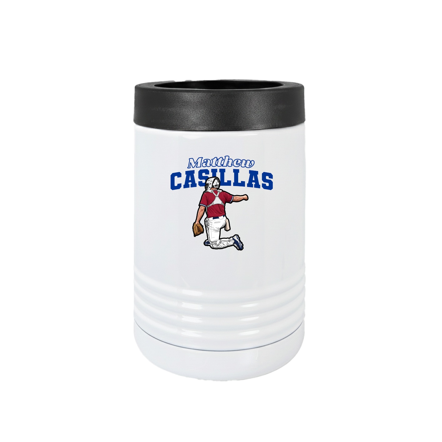 Beverage Holder — Name Arch in White