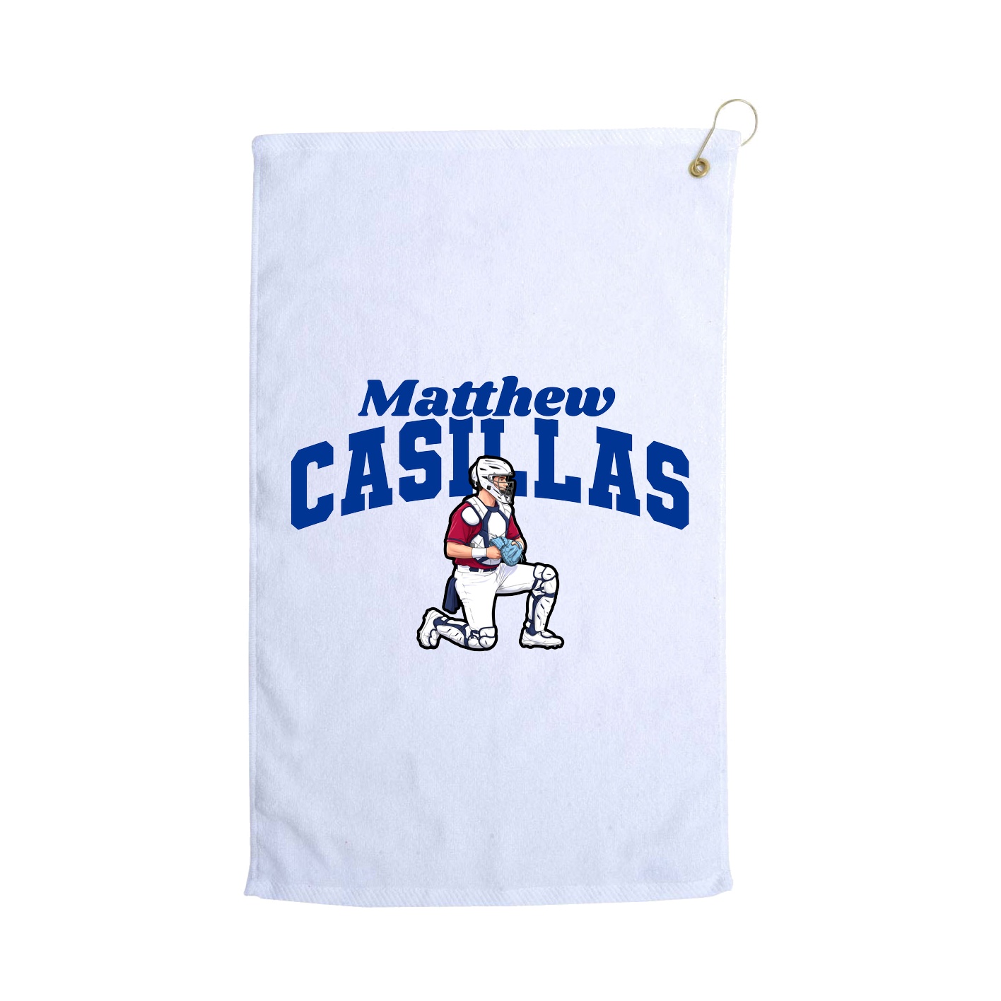 Golf Towel — Signature Arch in White