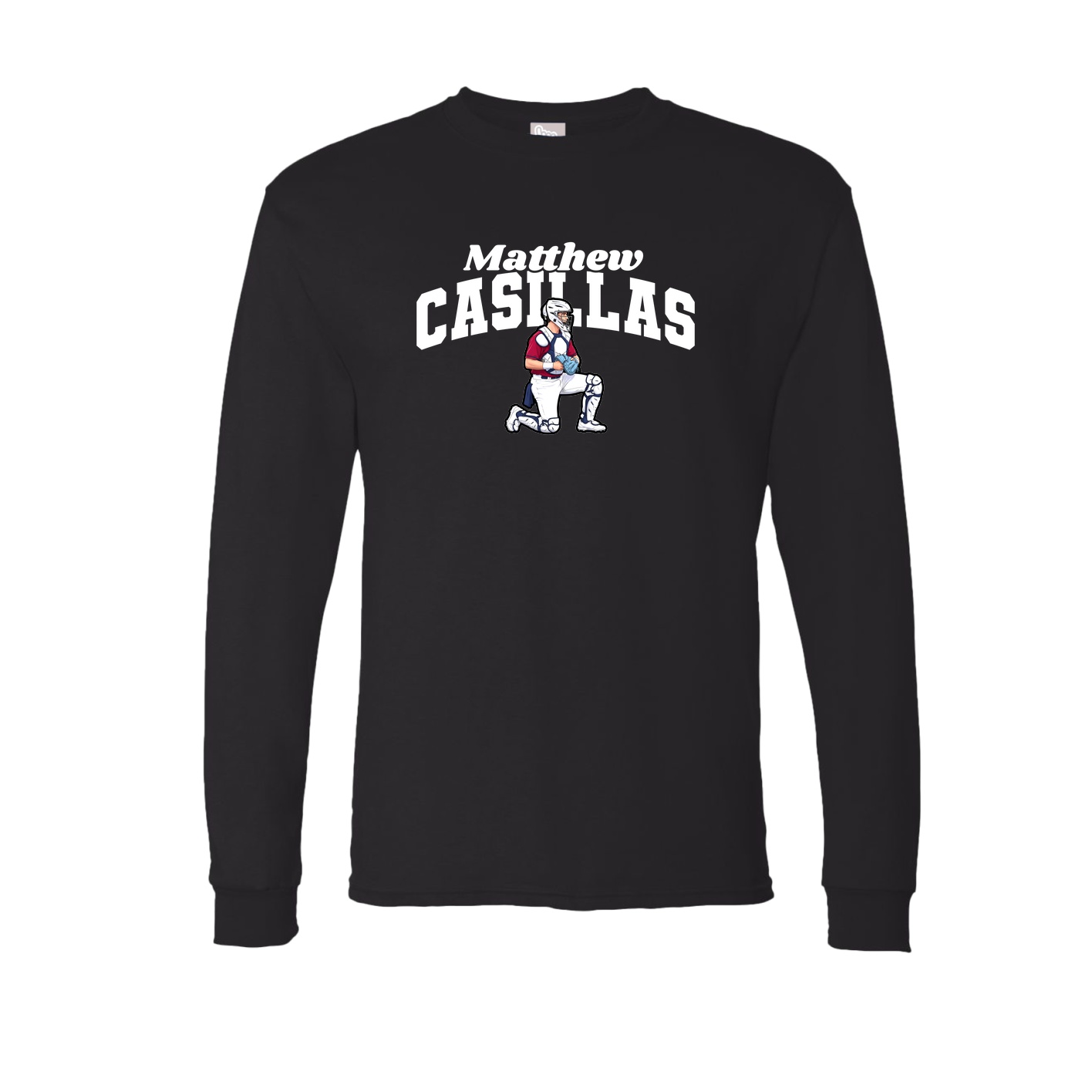 Long Sleeve Tee — Signature Arch in Black