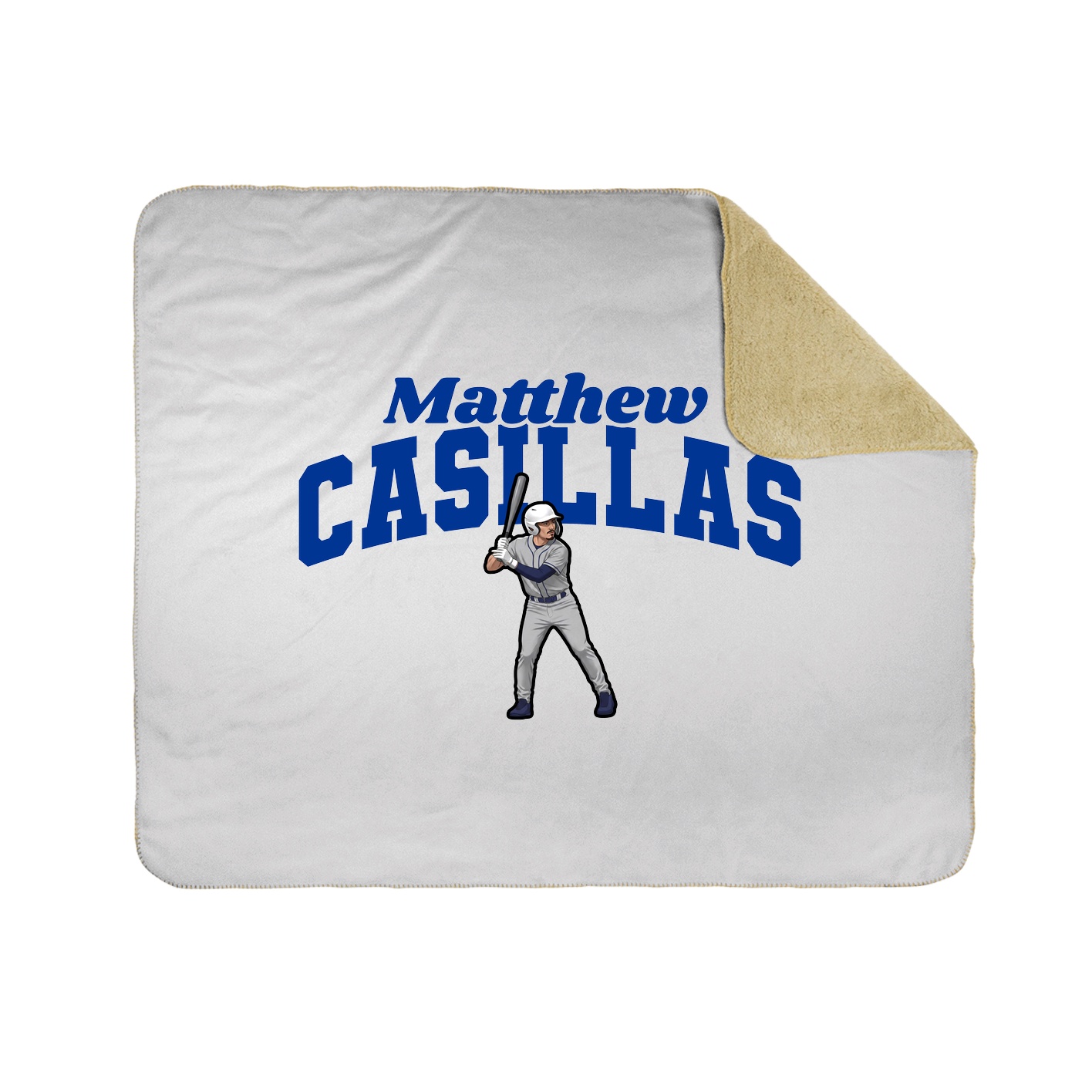 Throw Blanket — Signature Arch in White