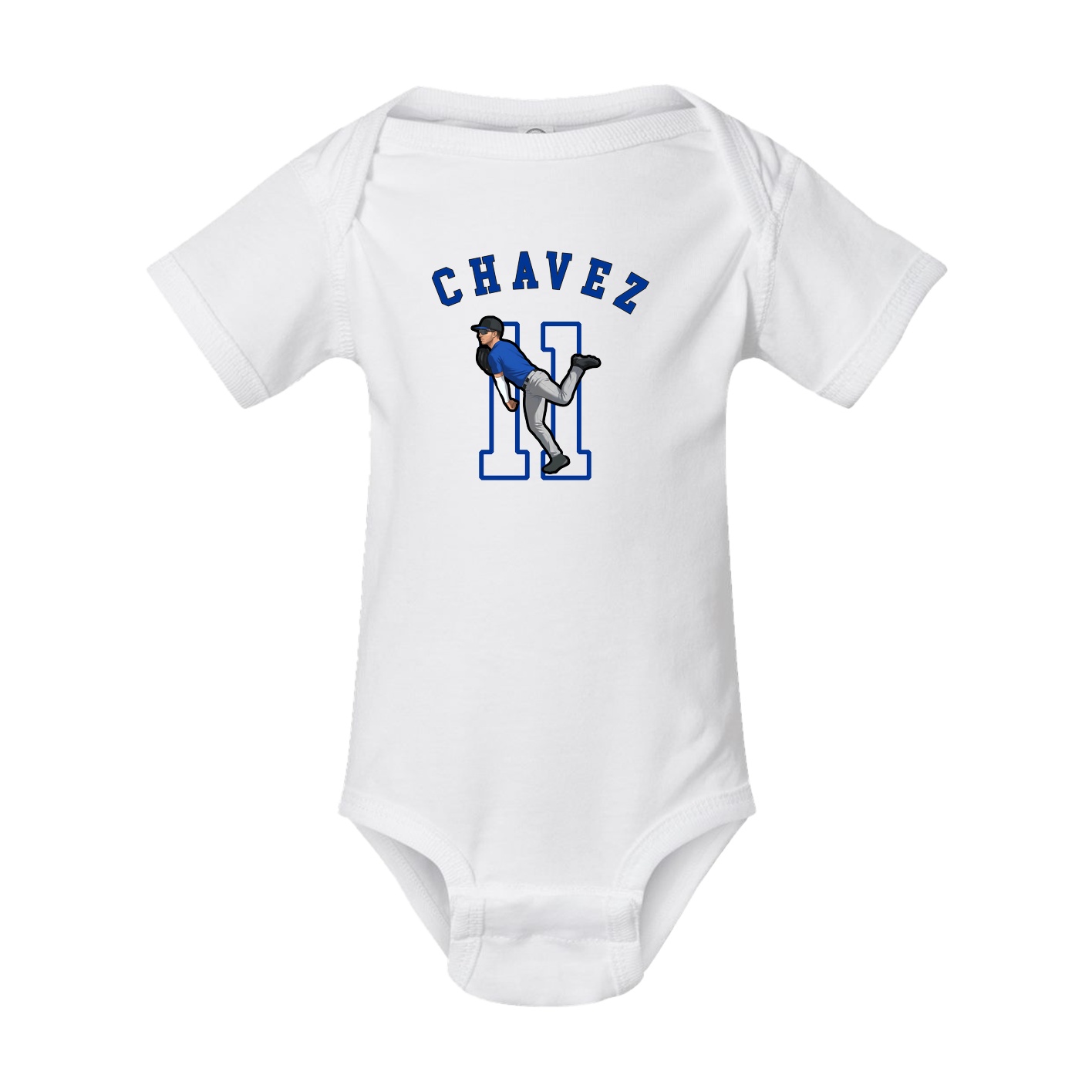 Baby Onesie — Shirsey Arch in White