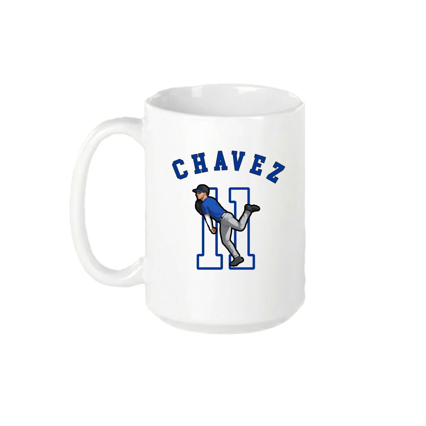 15oz Coffee Mug — Shirsey Arch in White