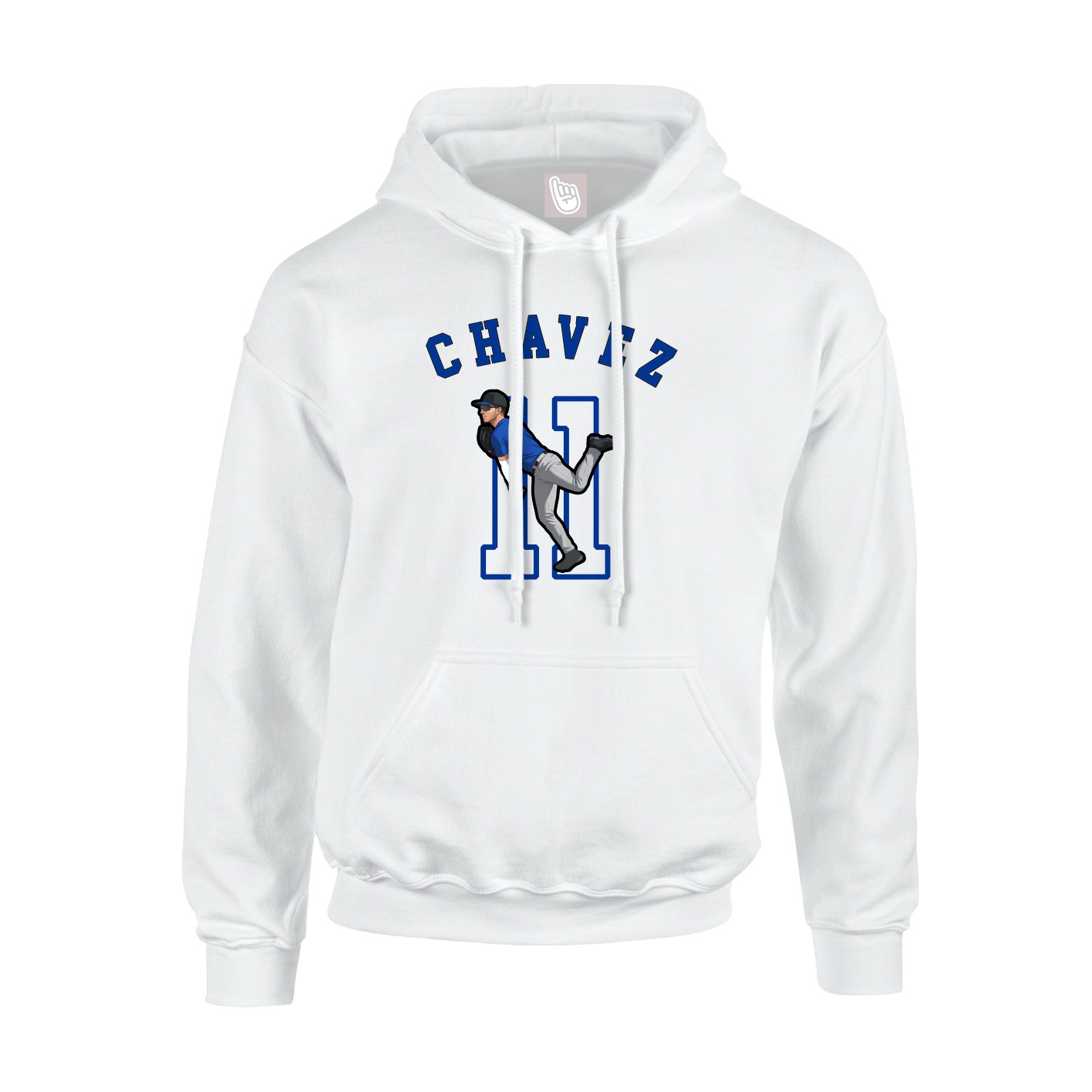 Youth Hoodie — Shirsey Arch in White