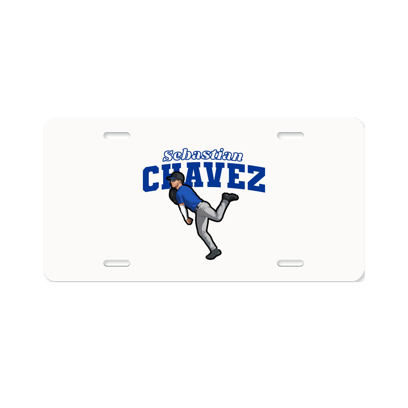 License Plate — Name Arch in Classic
