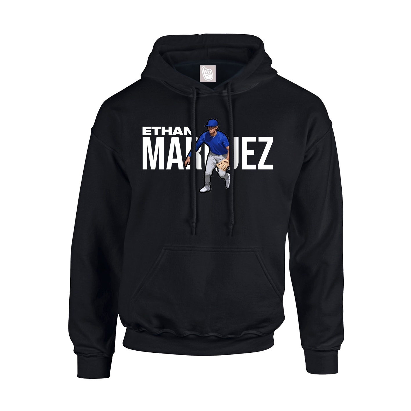 Hoodie — Player Name in Black