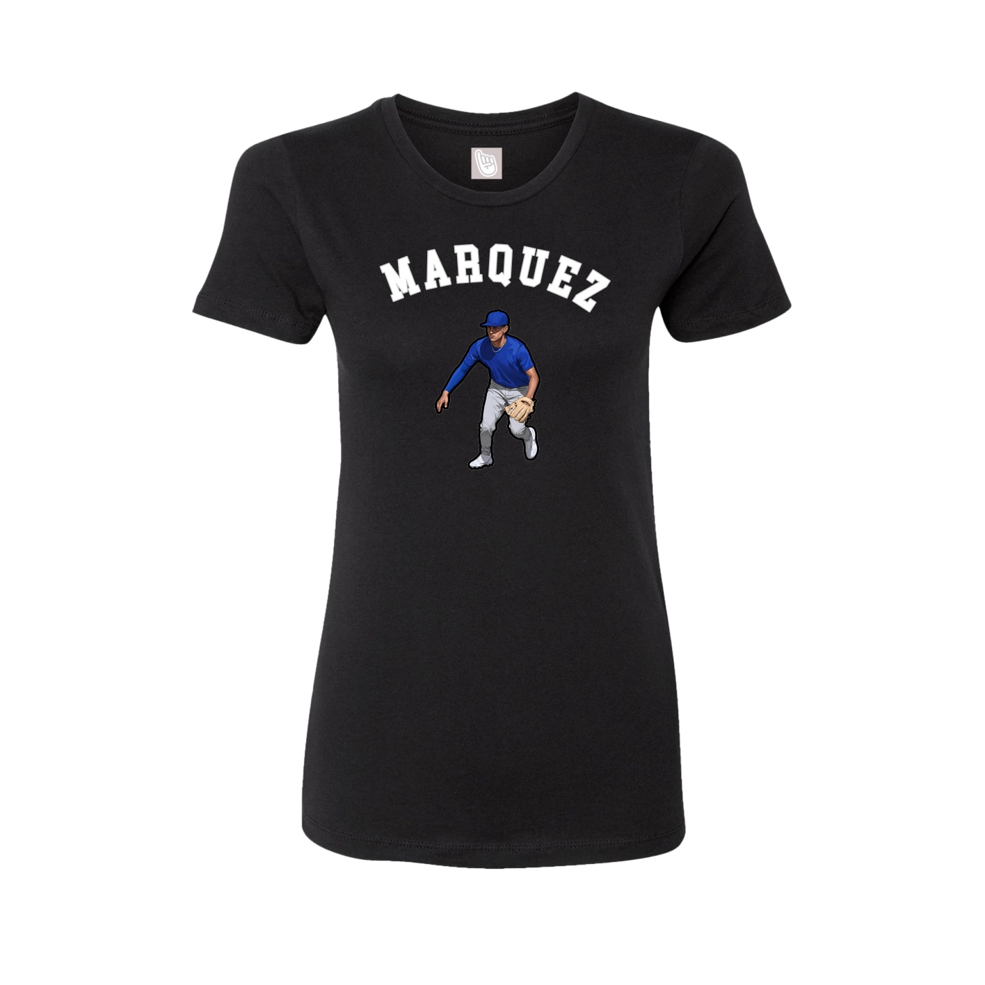 Fitted Women's Tee — Shirsey Arch in Black
