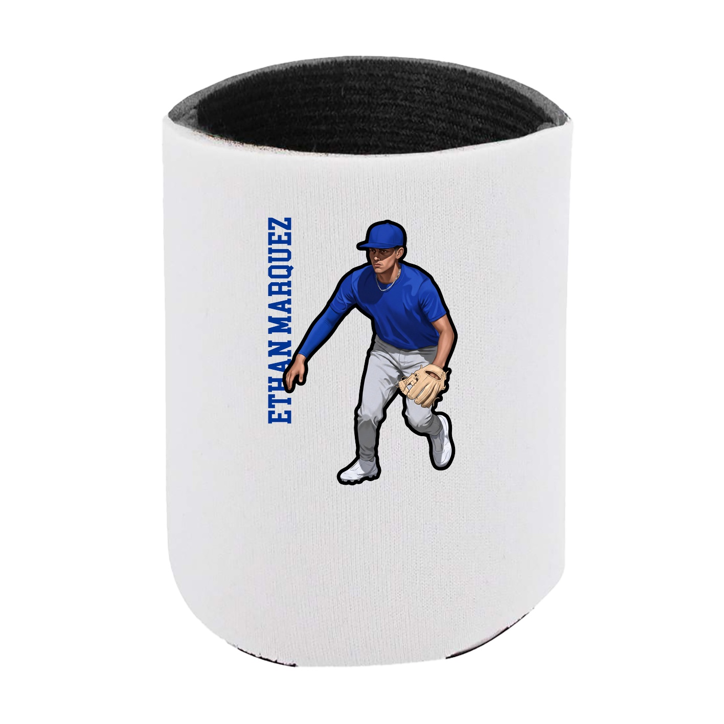 Can Holder — Name Vertical in White