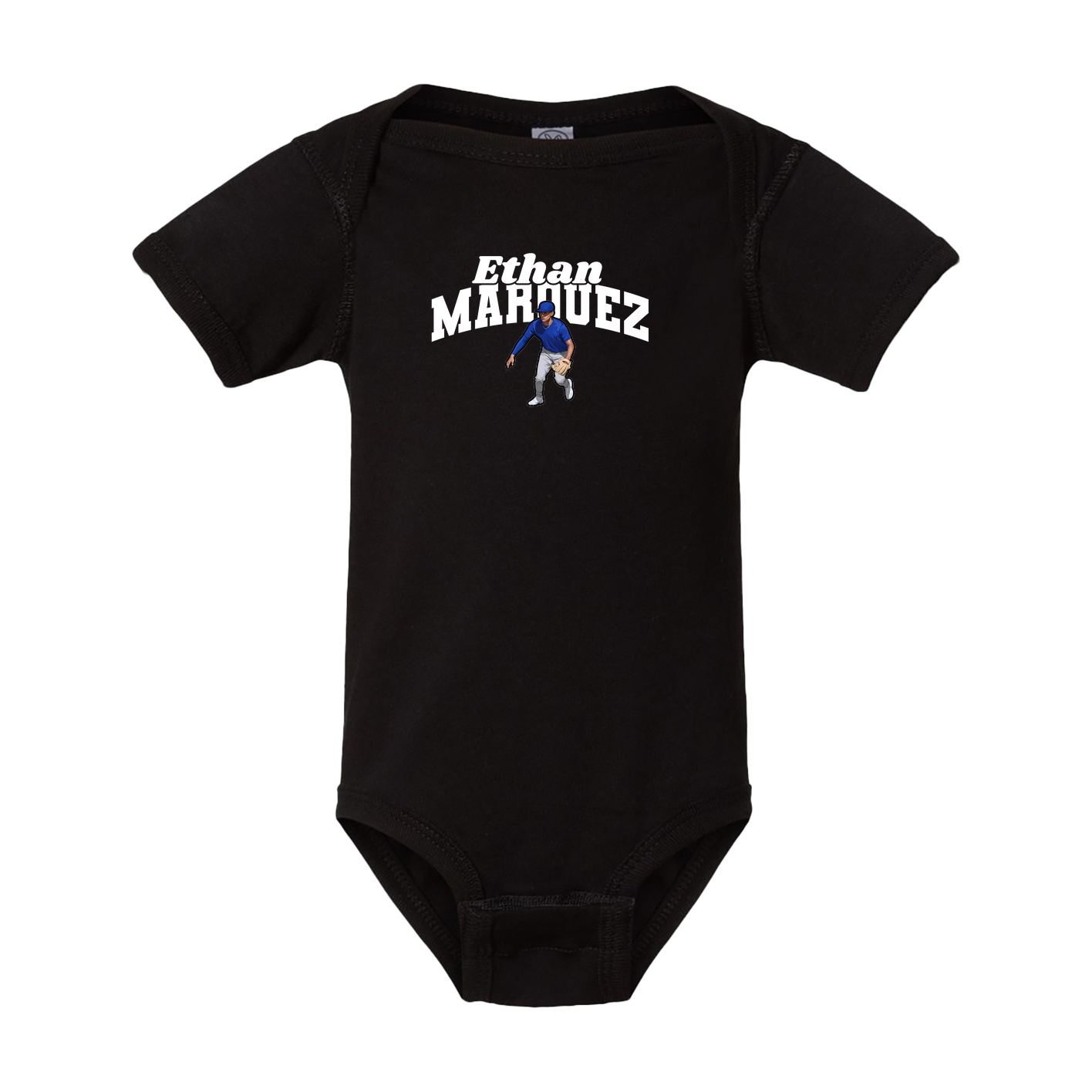 Baby Onesie — Signature Arch in Black