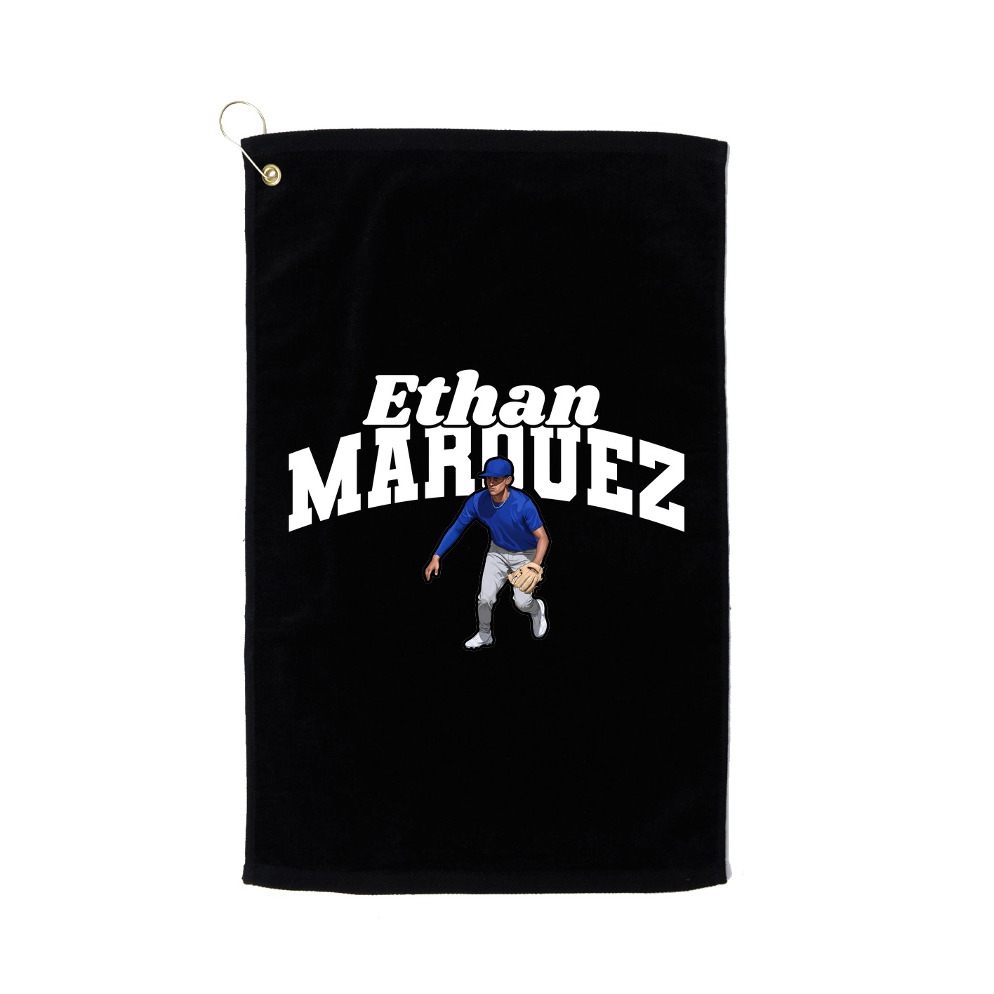 Golf Towel — Signature Arch in Black