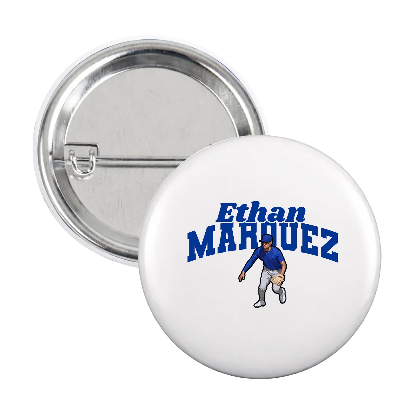Game Day Button — Signature Arch in White