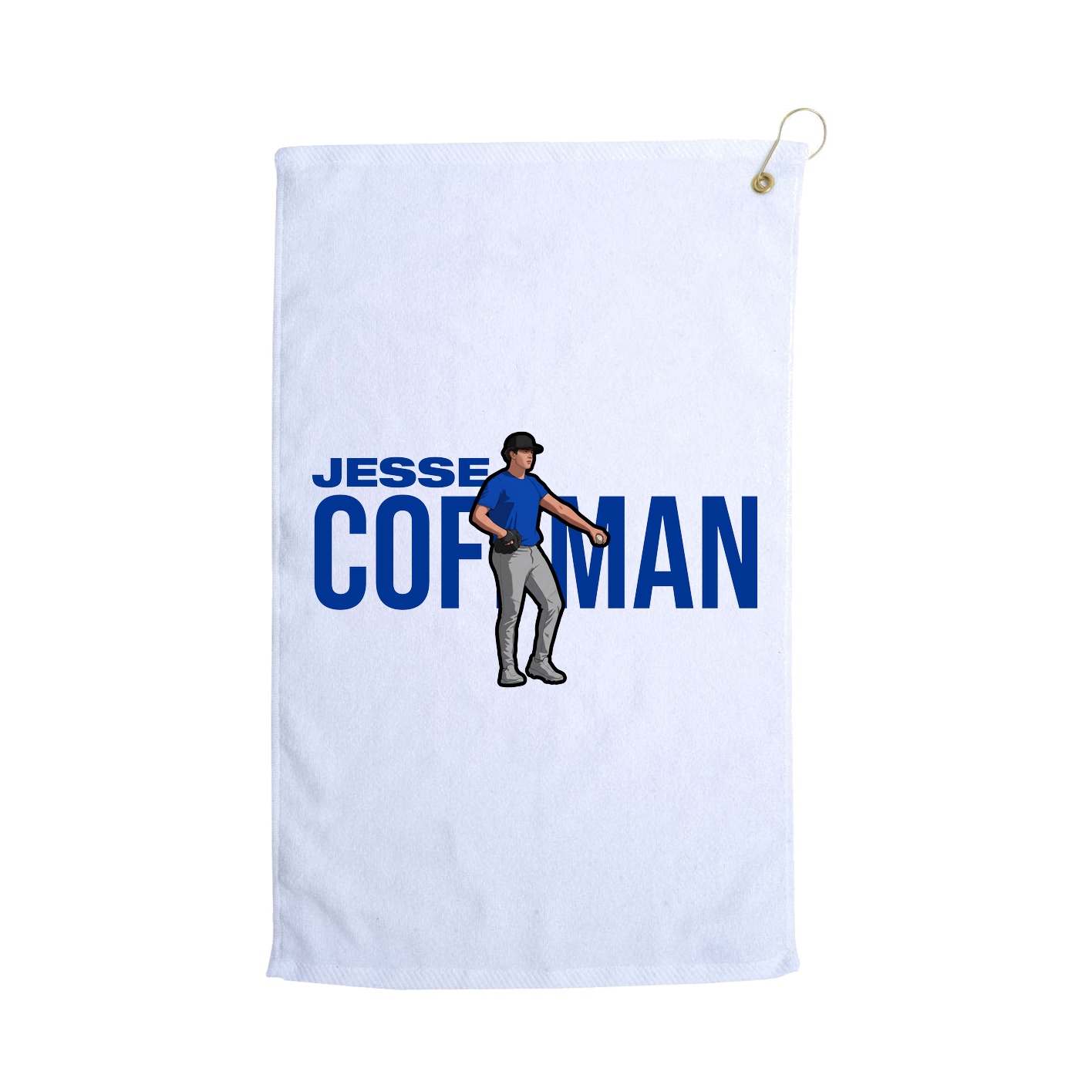 Golf Towel — Player Name in White