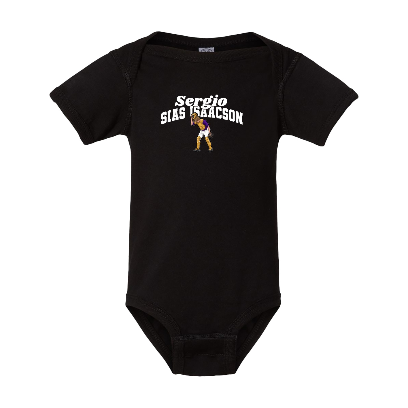Baby Onesie — Signature Arch in Black