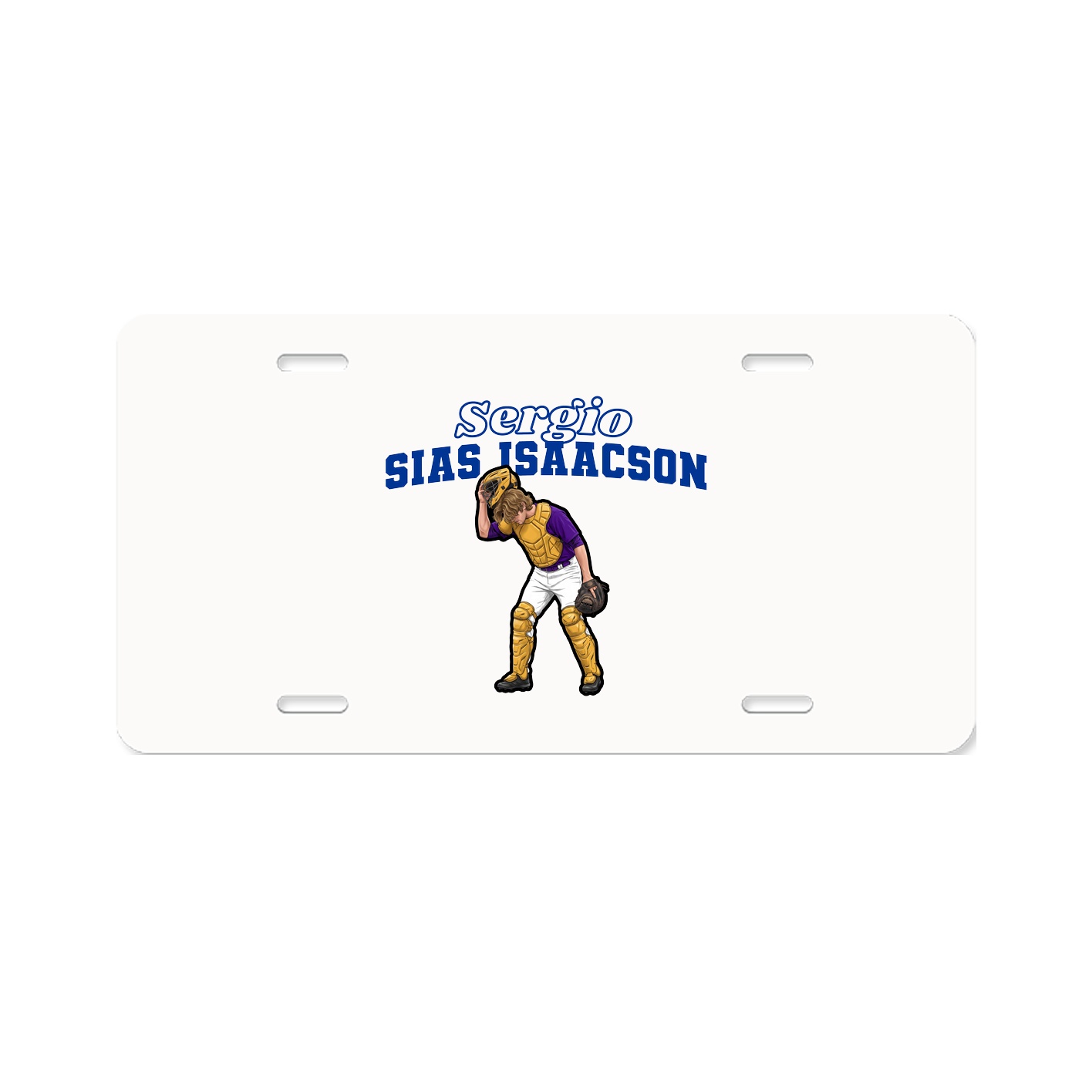 License Plate — Name Arch in Classic