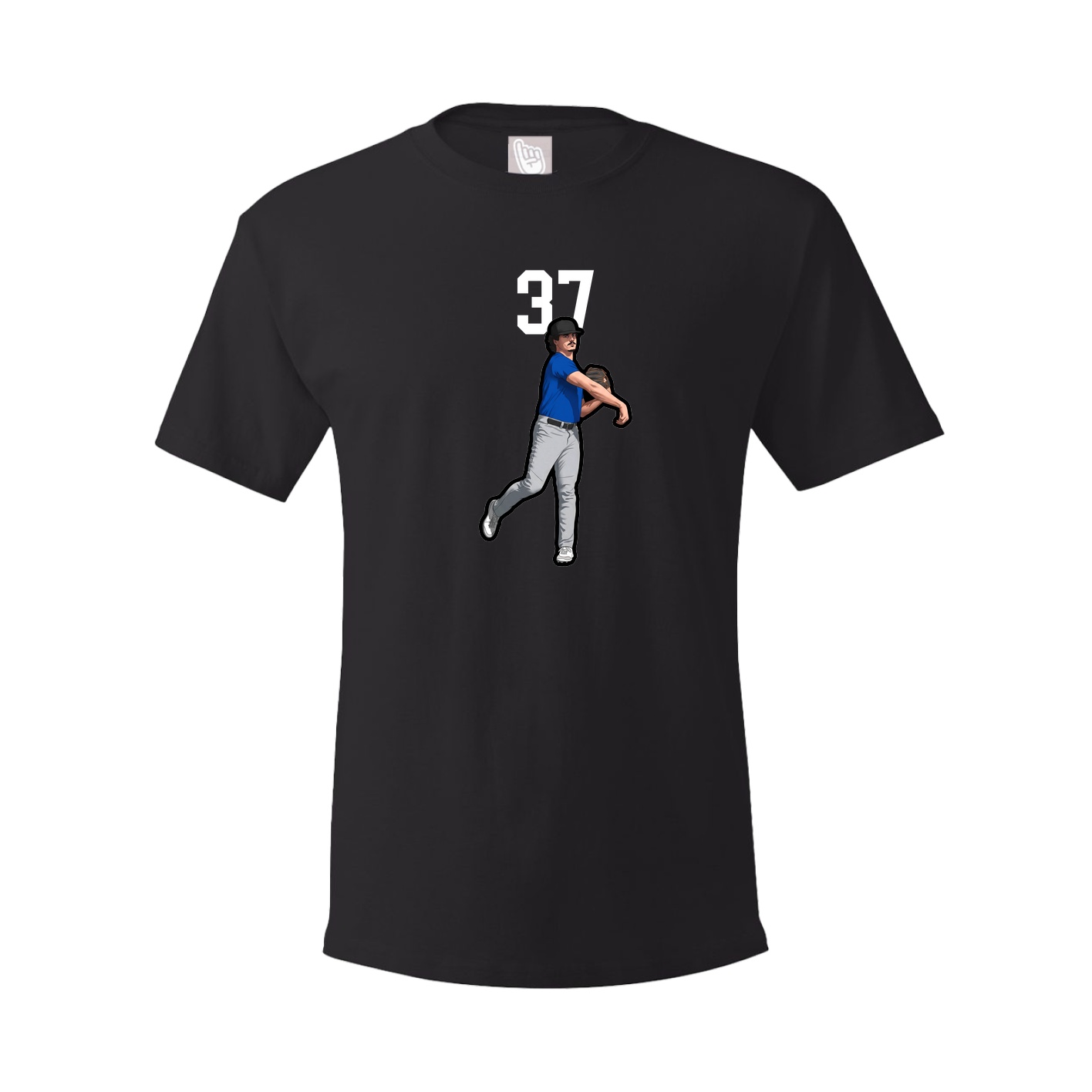 Youth Tee — Number Top in Black