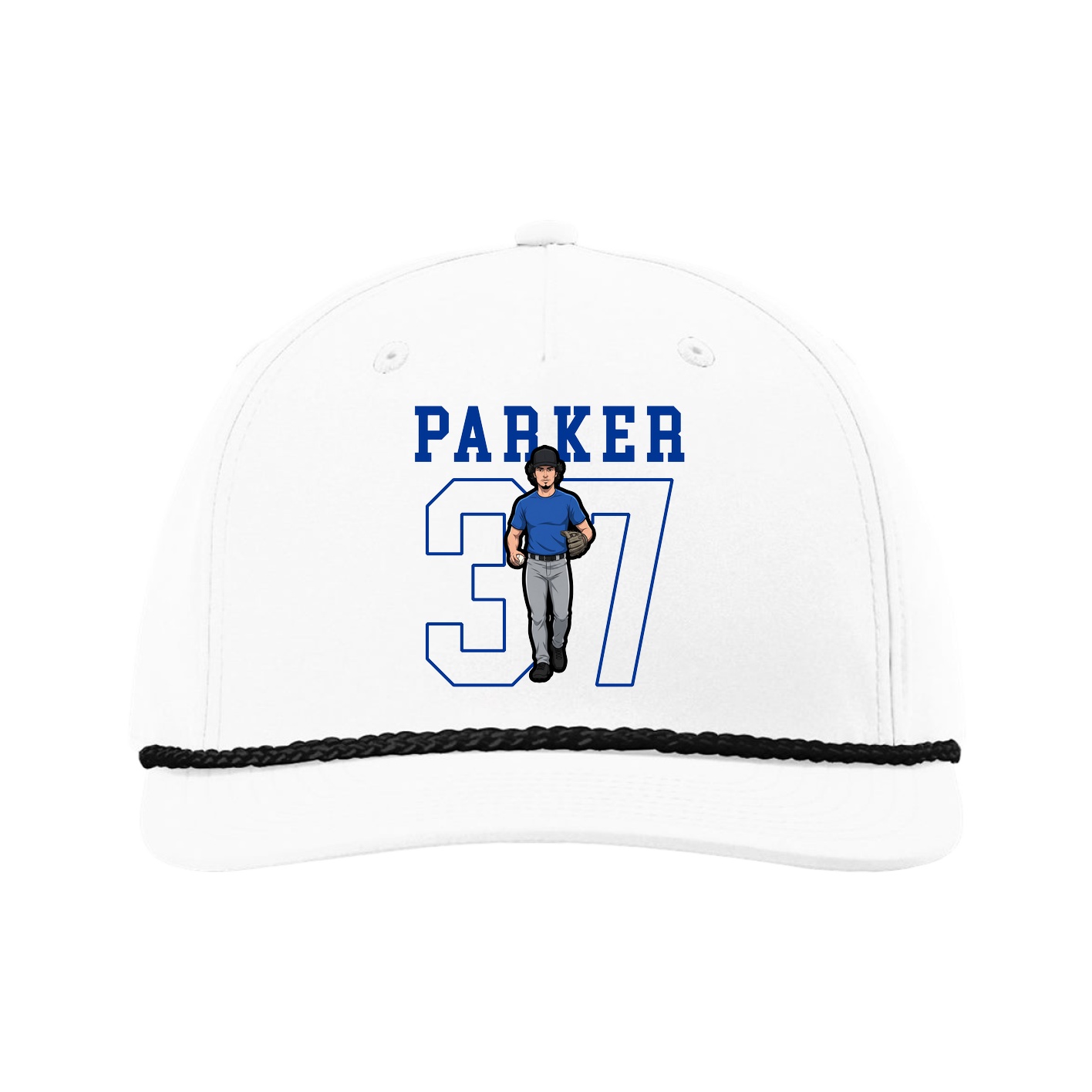 Five-Panel Classic Rope Cap — Shirsey in White