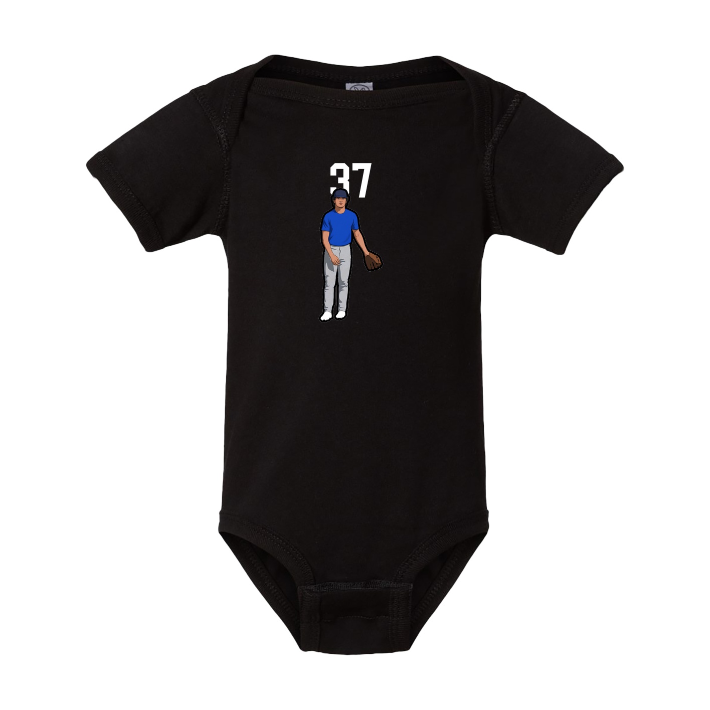 Baby Onesie — Number Top in Black