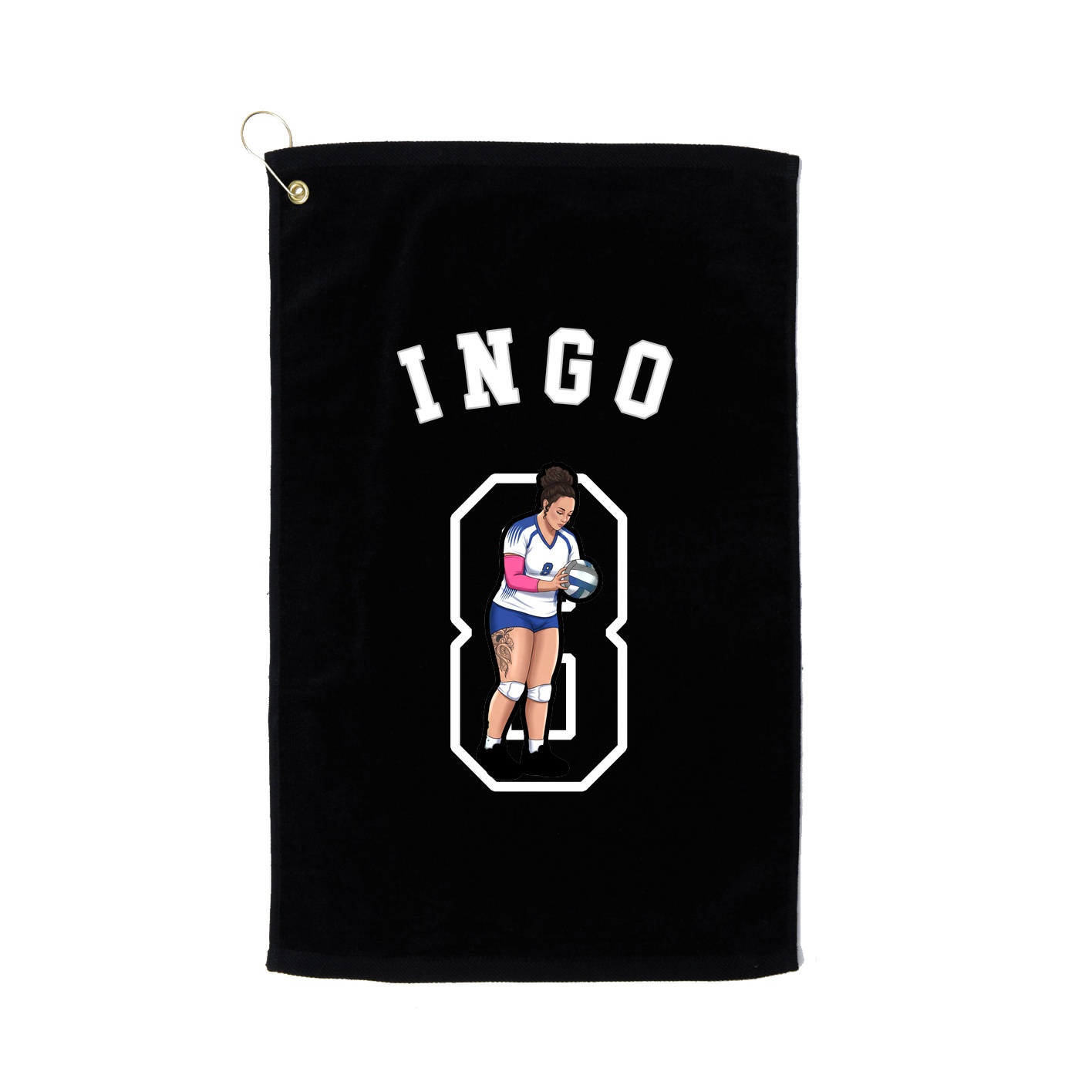 Golf Towel — Shirsey Arch in Black