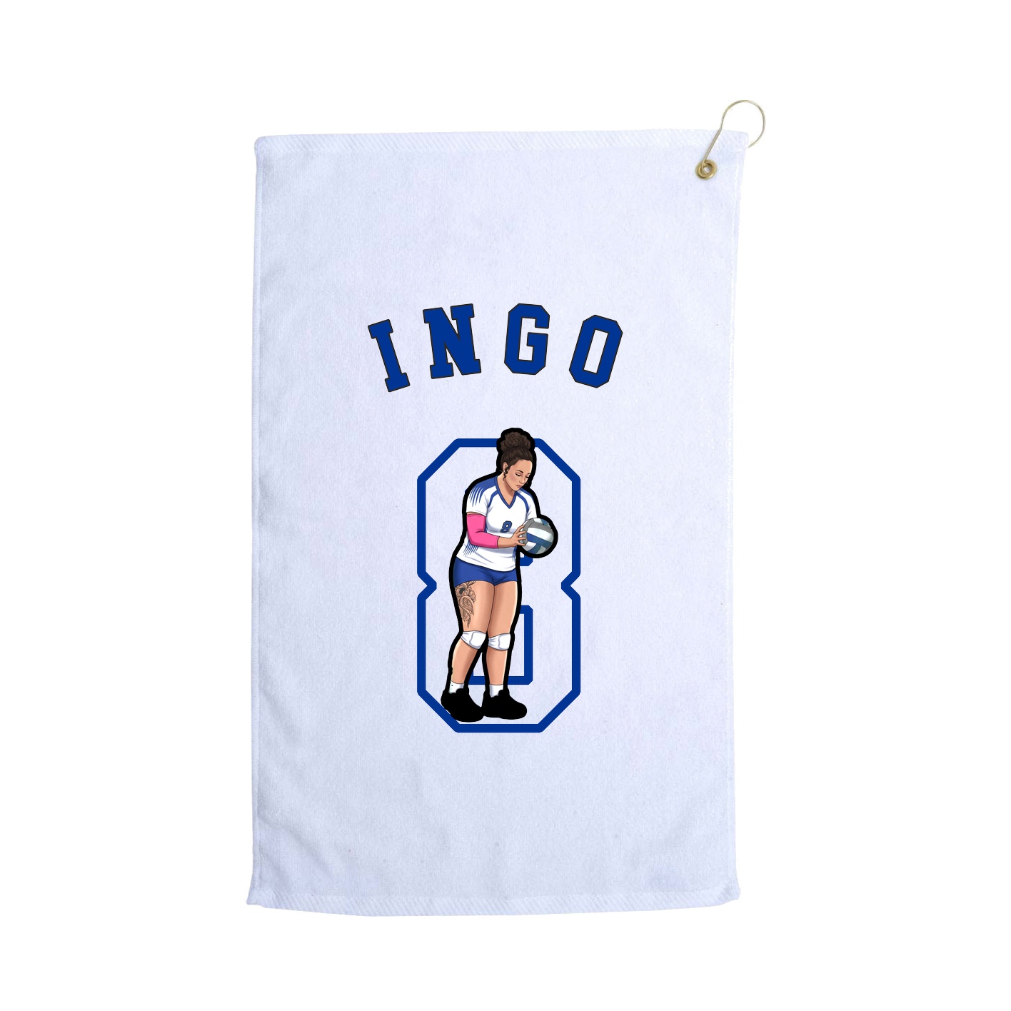 Golf Towel — Shirsey Arch in White
