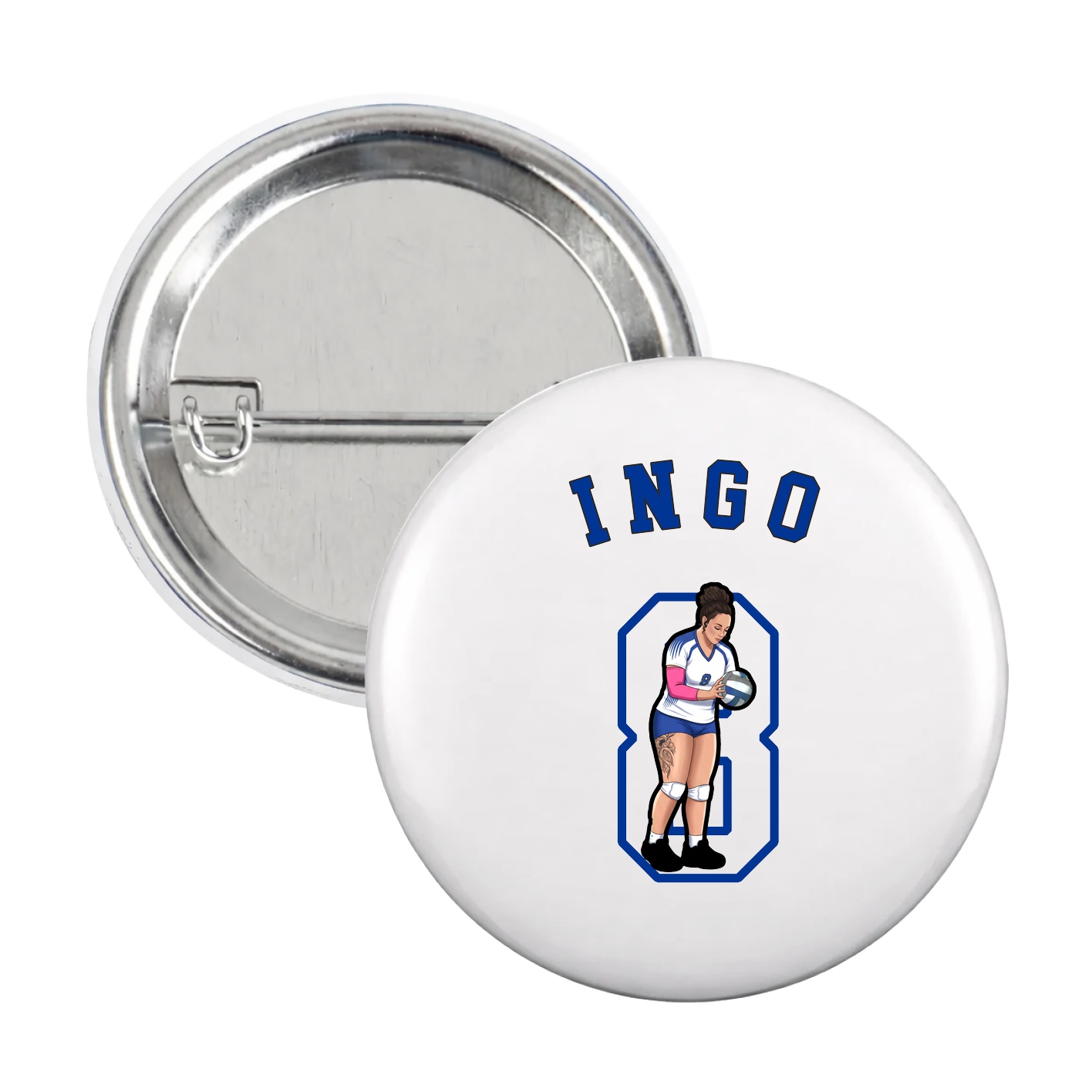 Game Day Button — Shirsey Arch in White