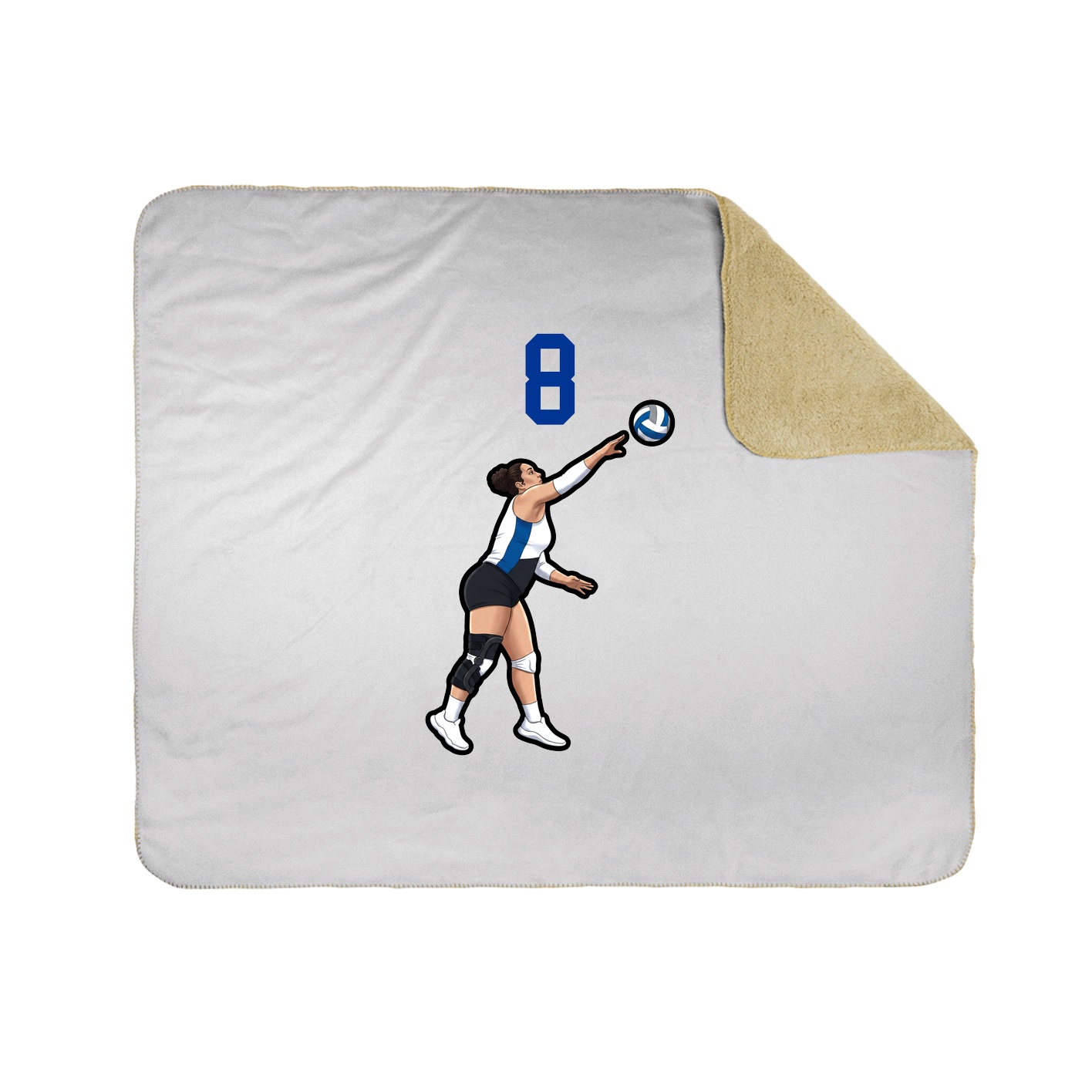 50x60 Sherpa Lined Throw Blanket