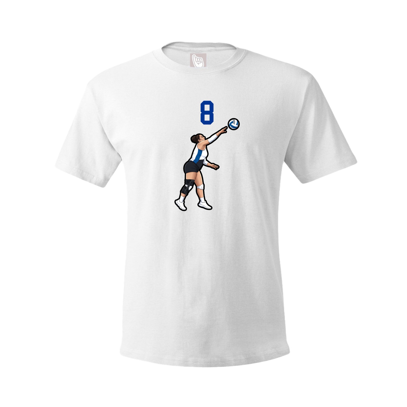 Tee — Number Top in White