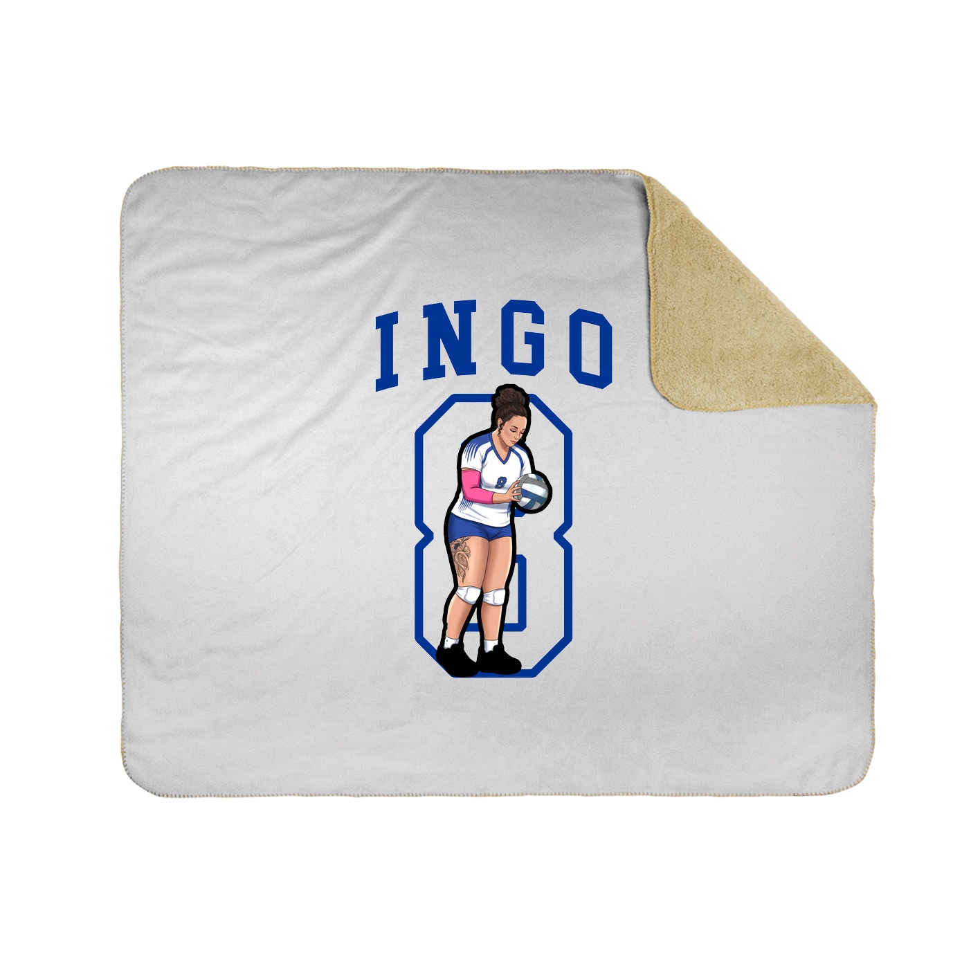 50x60 Sherpa Lined Throw Blanket