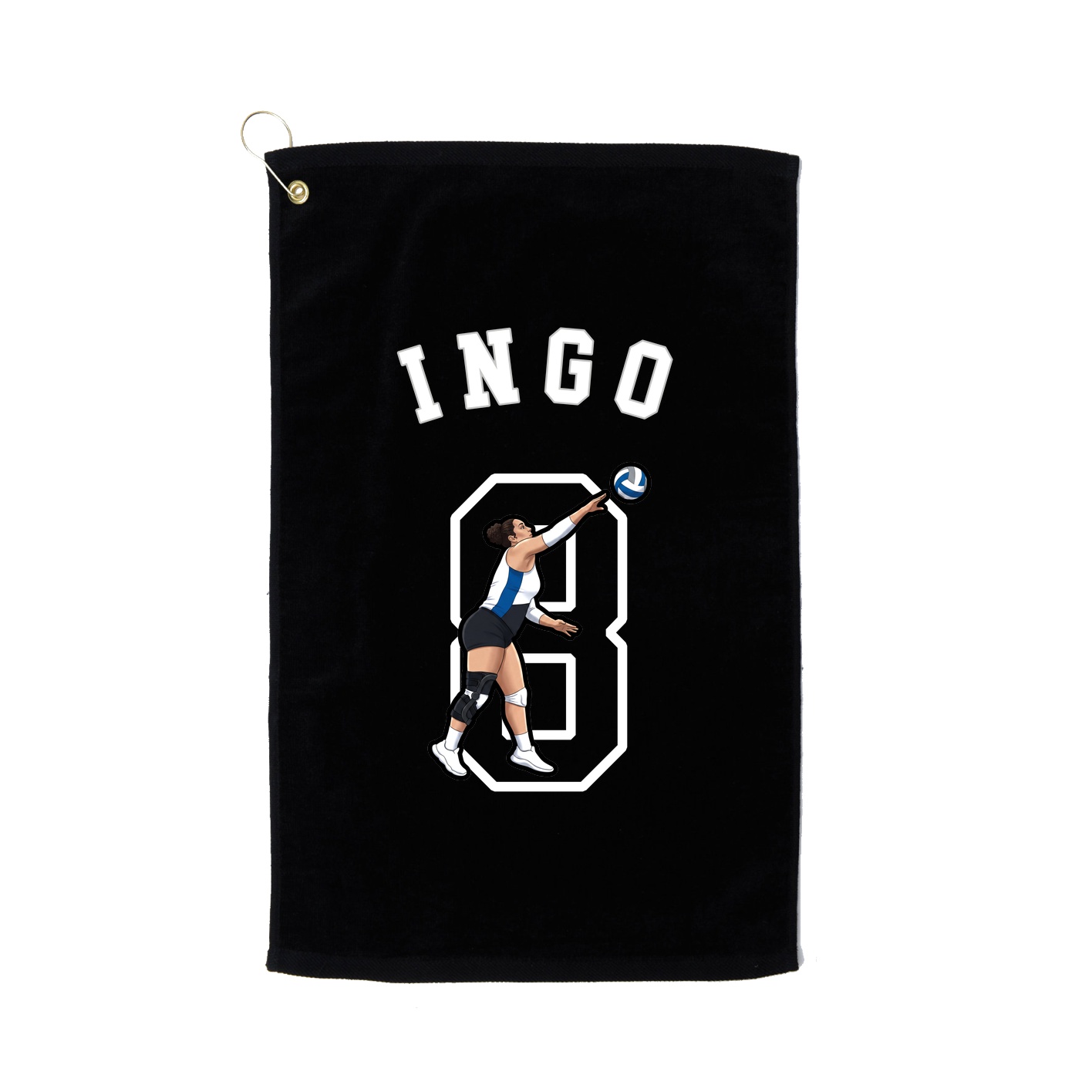 Golf Towel — Shirsey Arch in Black