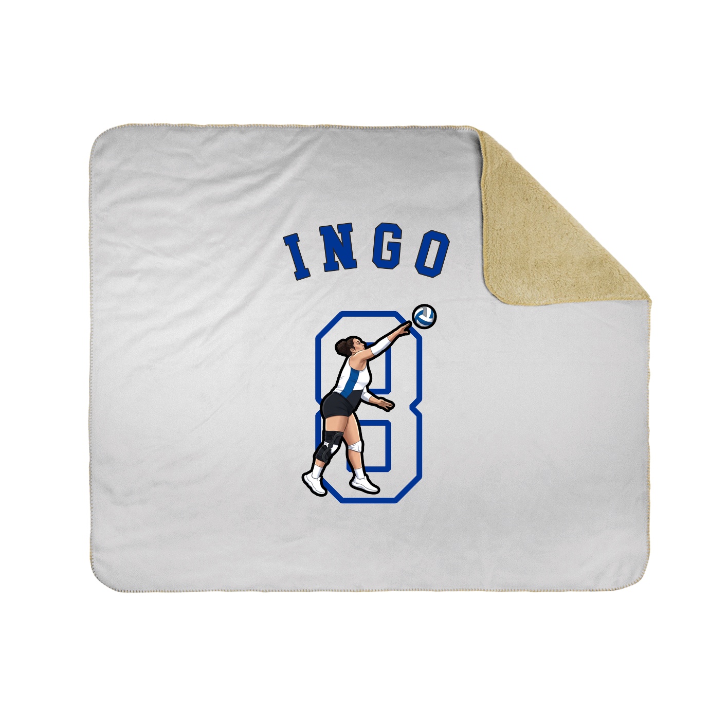 50x60 Sherpa Lined Throw Blanket