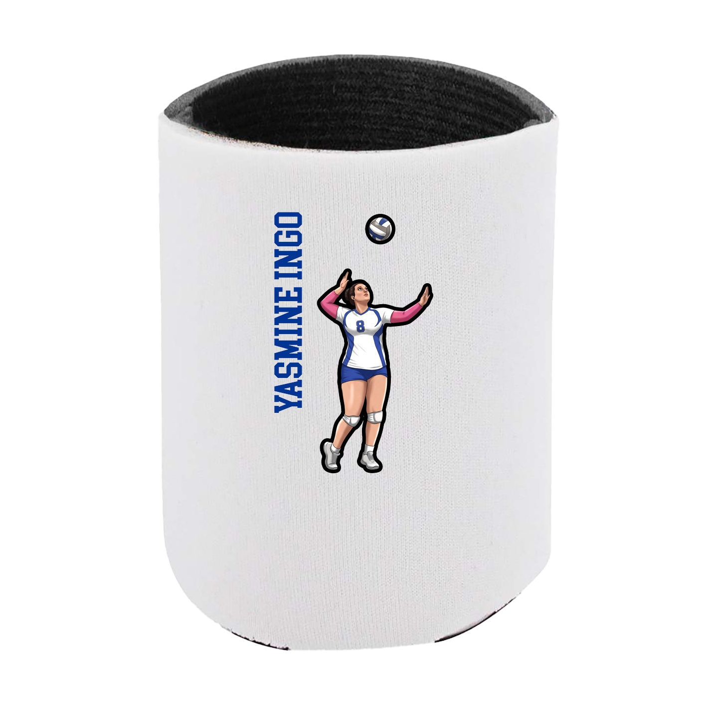 Can Holder — Name Vertical in White