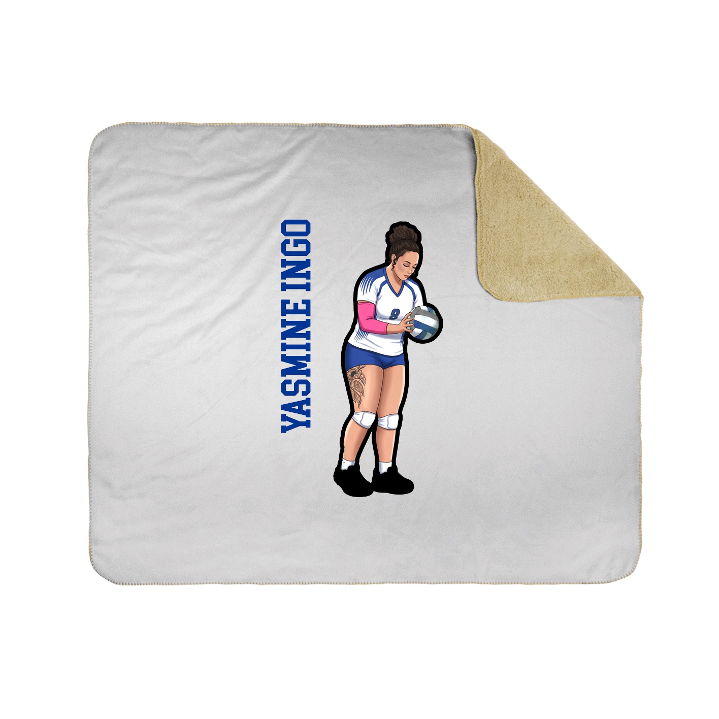 50x60 Sherpa Lined Throw Blanket