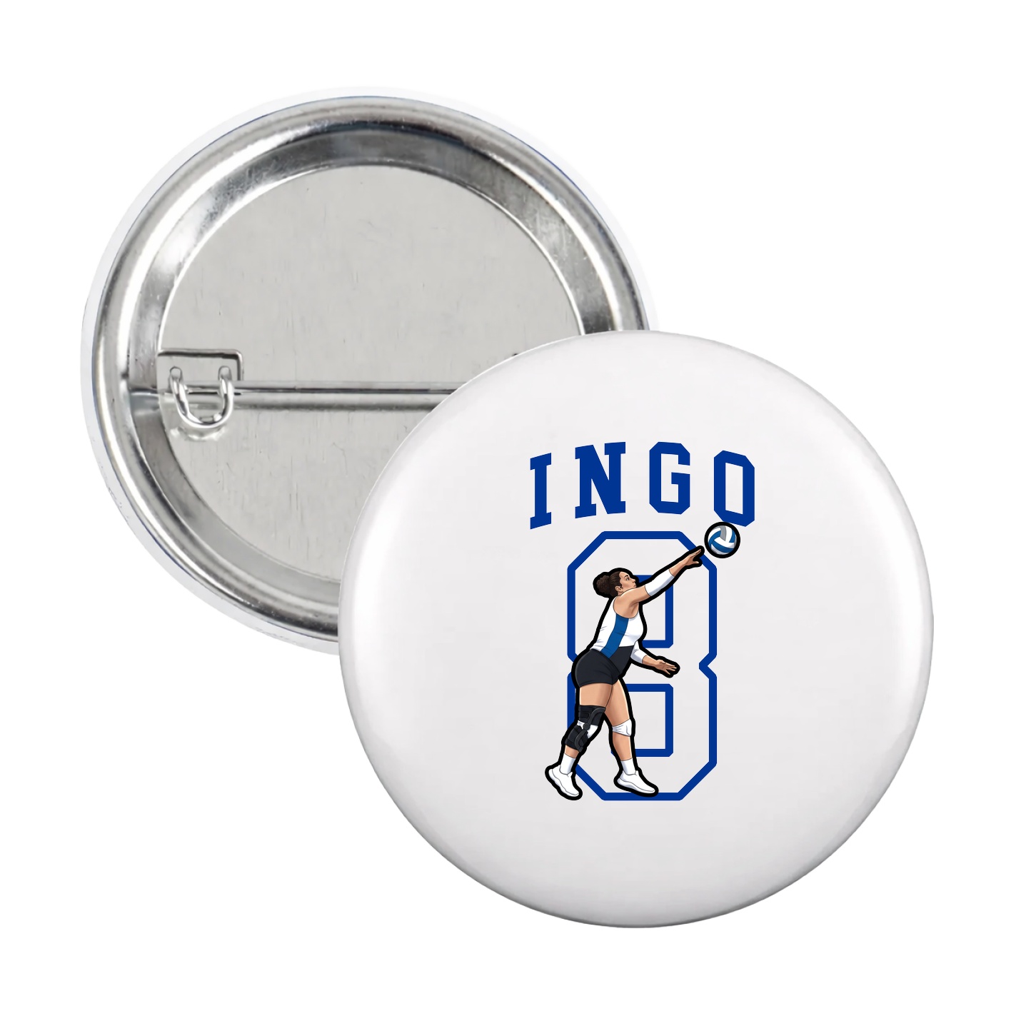 Game Day Button — Shirsey in White