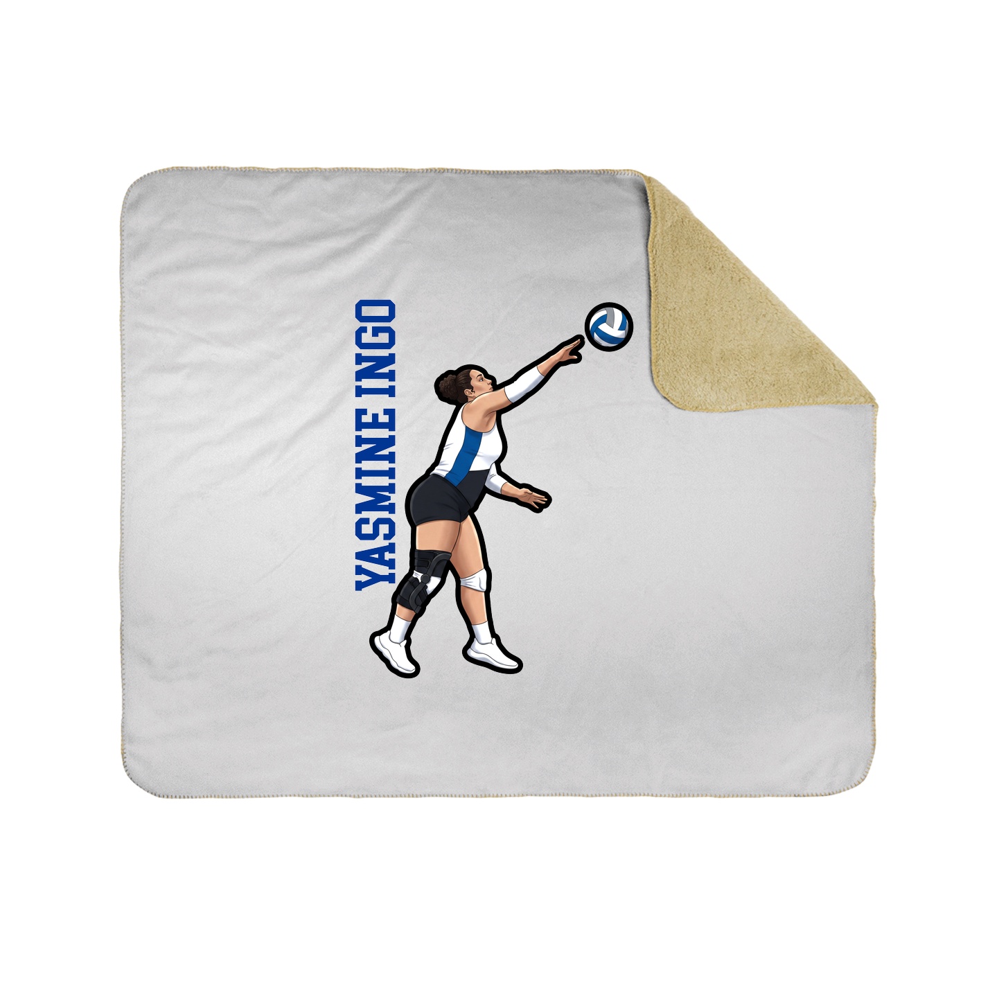 50x60 Sherpa Lined Throw Blanket