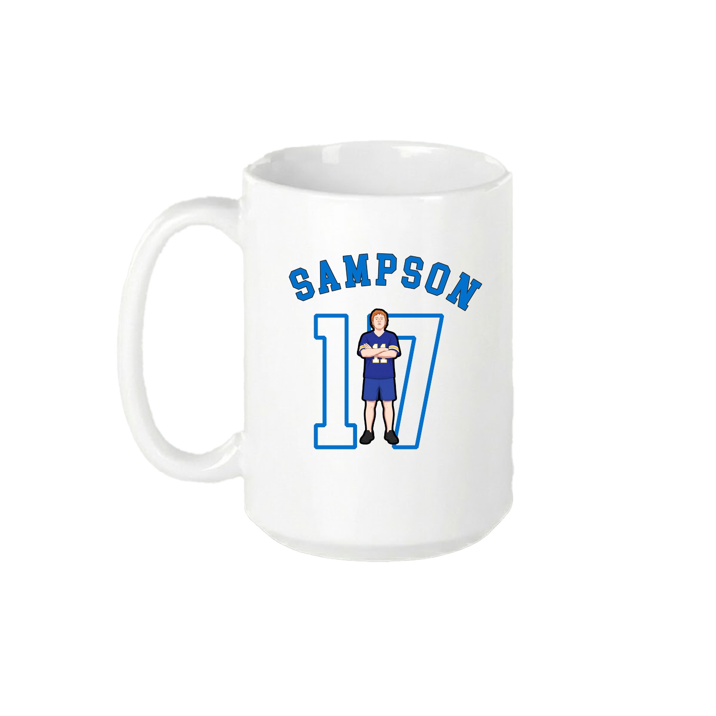 15oz Coffee Mug — Shirsey Arch in White