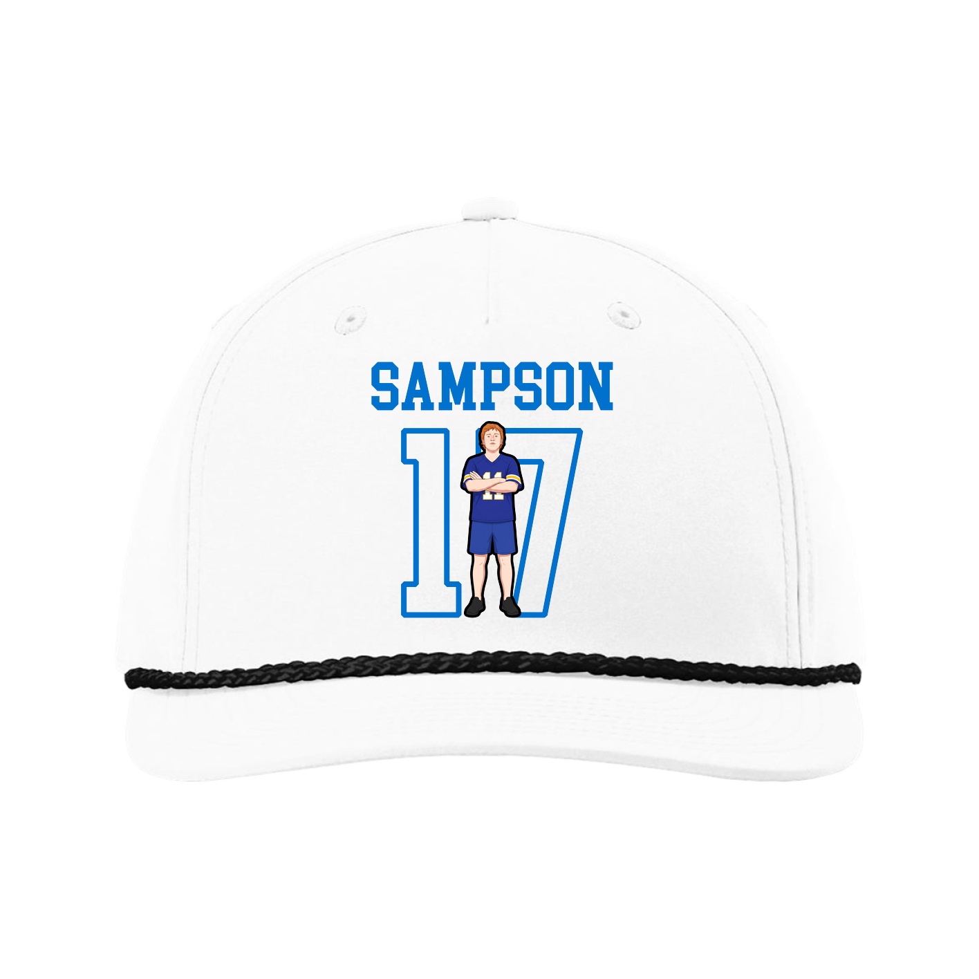 Five-Panel Classic Rope Cap — Shirsey in White