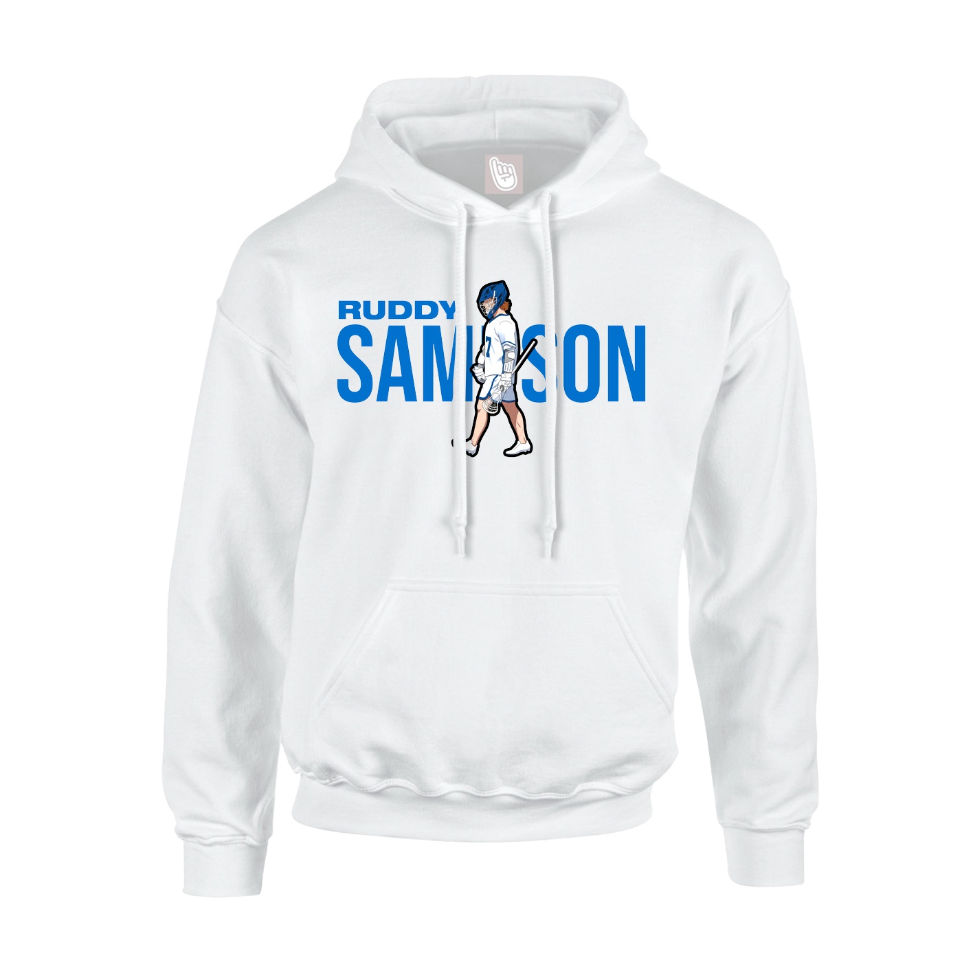 Youth Hoodie — Player Name in White