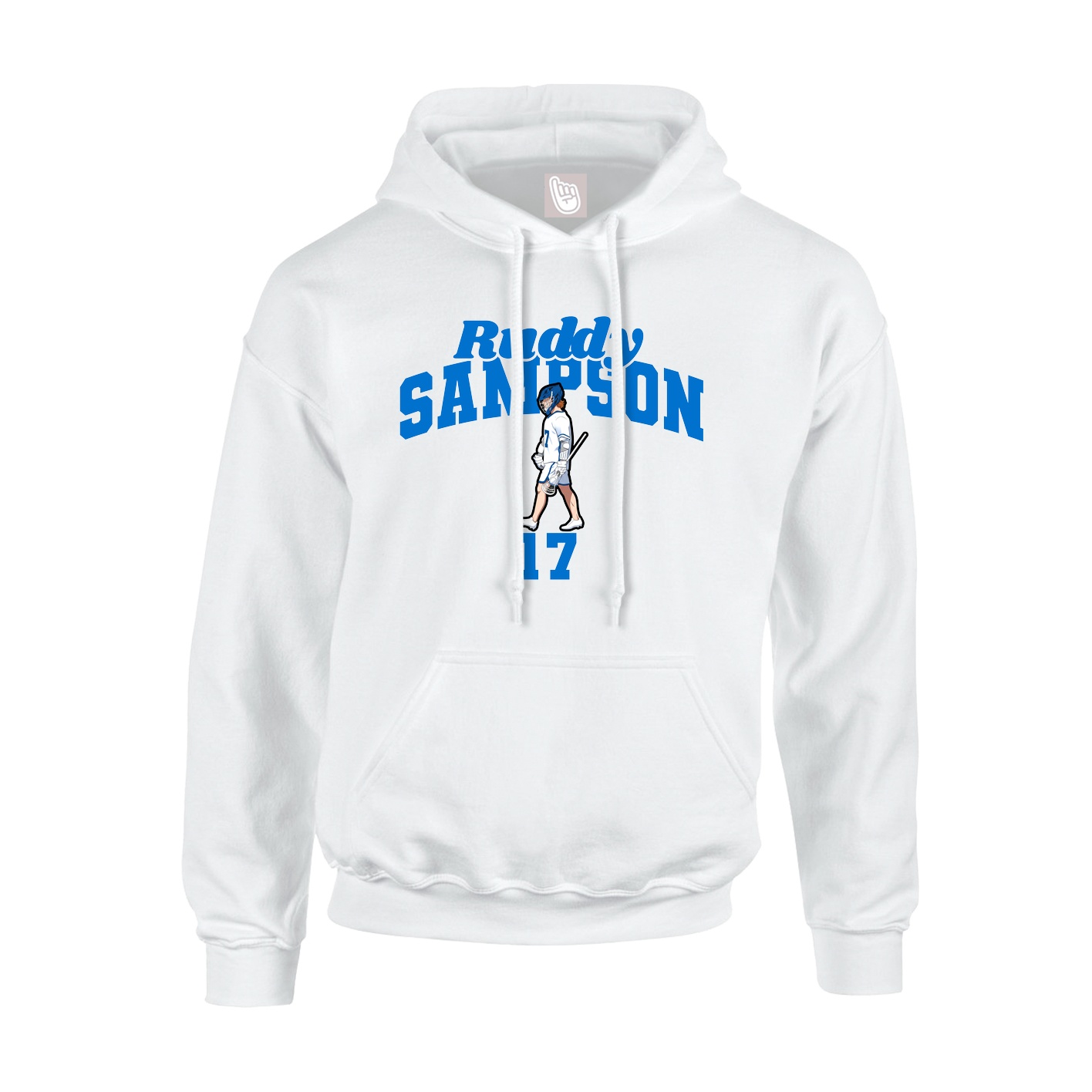 Hoodie — Signature Arch in White