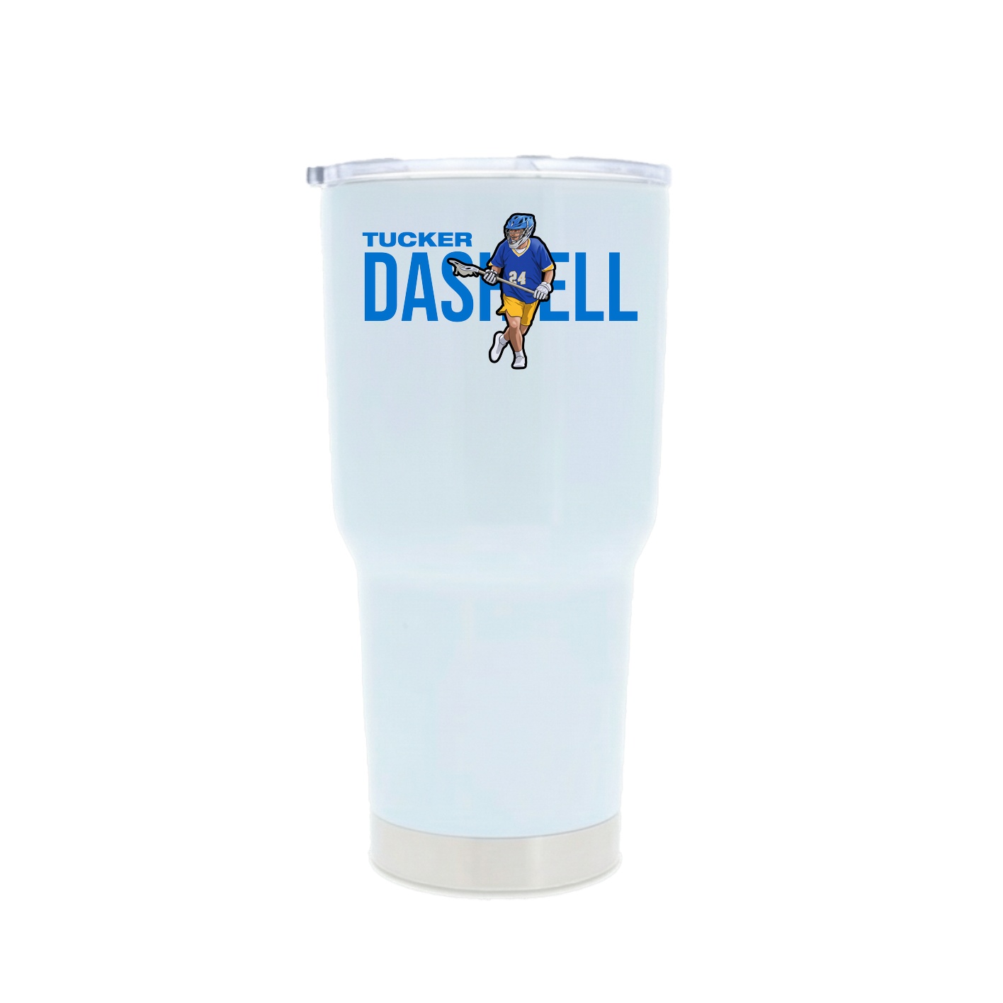 30oz Stainless Steel Tumbler — Player Name in White