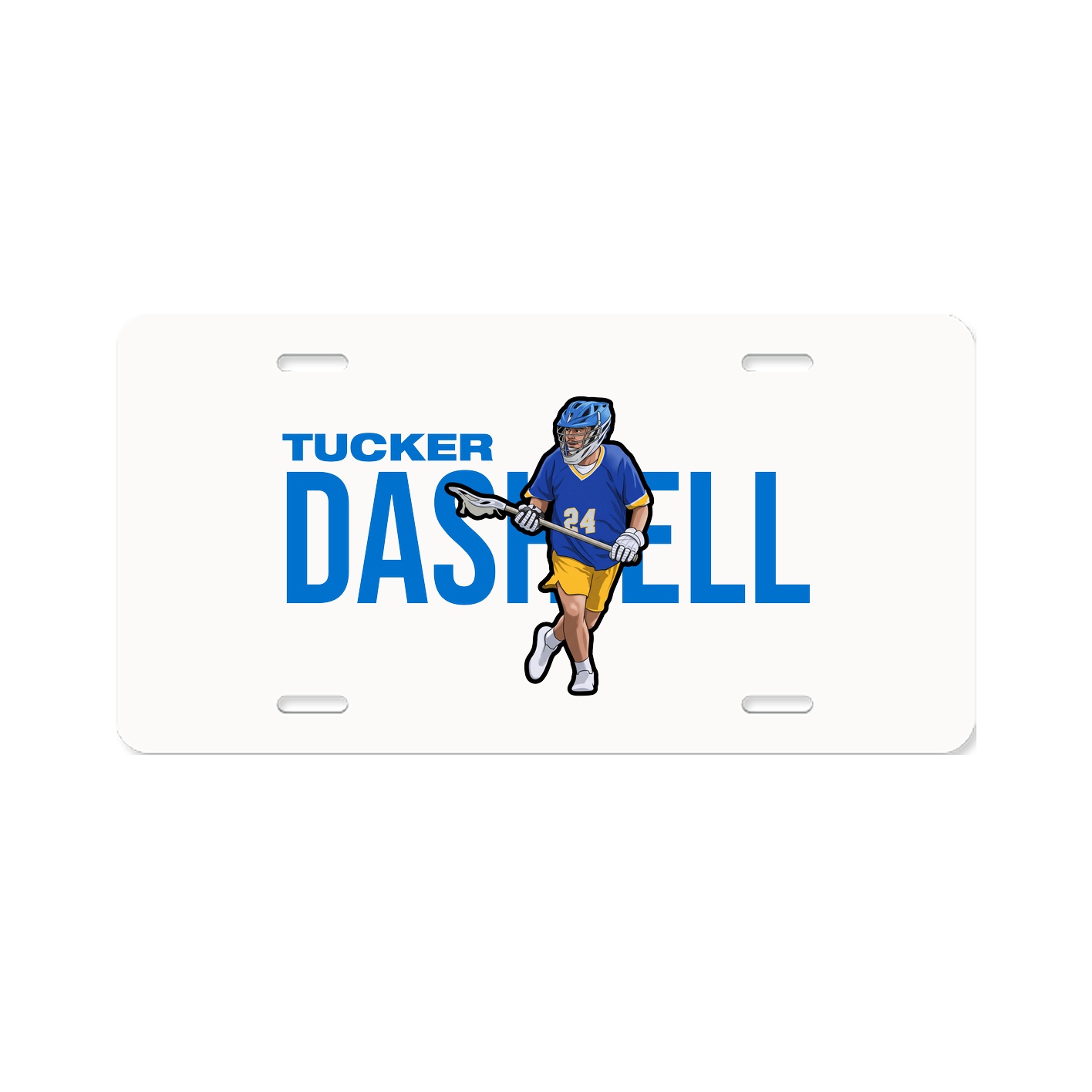 License Plate — Player Name in Classic