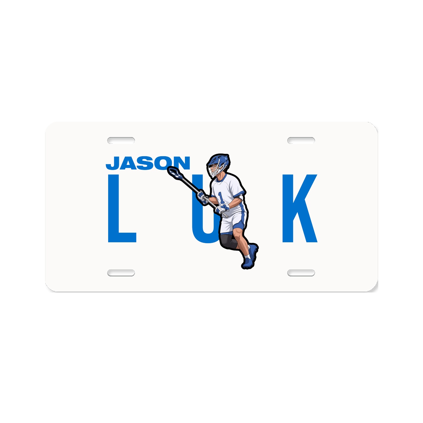 License Plate — Player Name in Classic