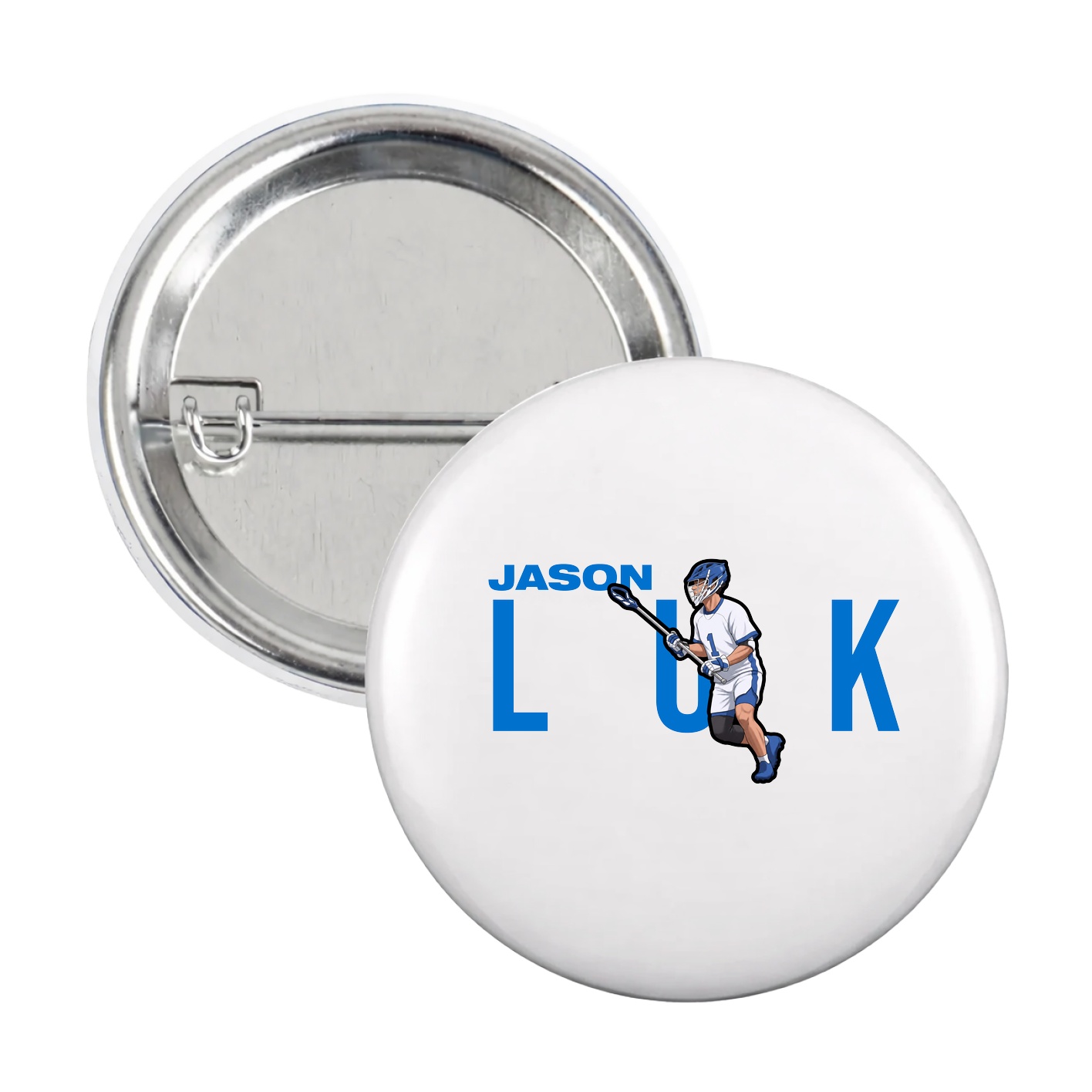Game Day Button — Player Name in White