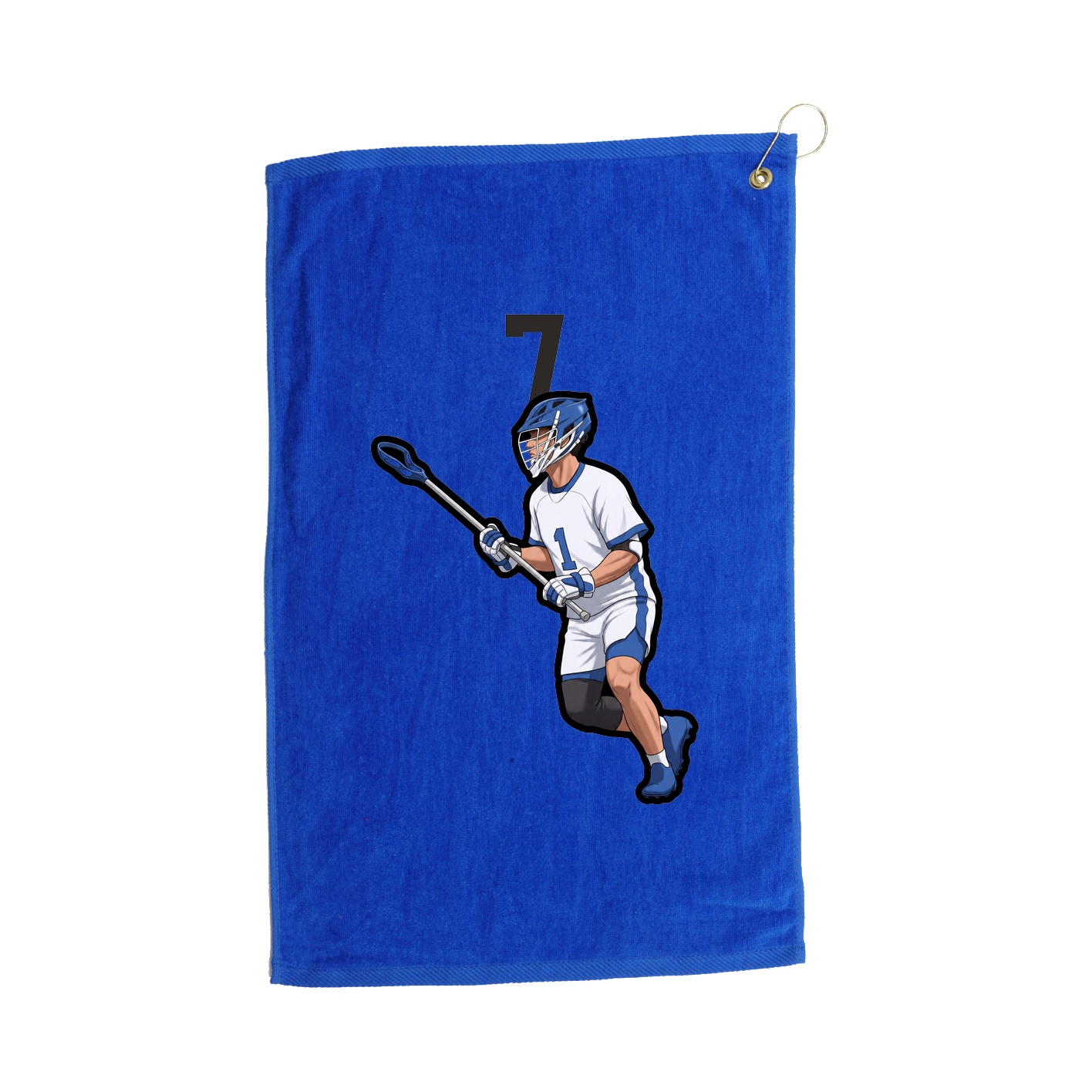 Golf Towel — Number Top in Royal