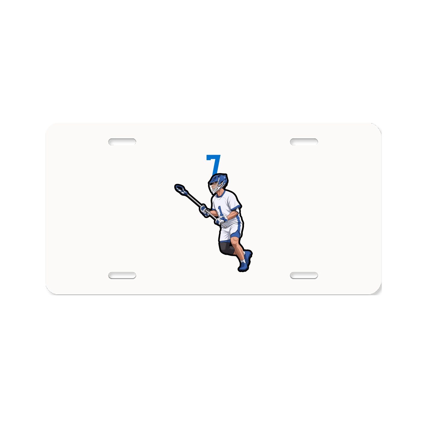 License Plate — Number Top in Classic