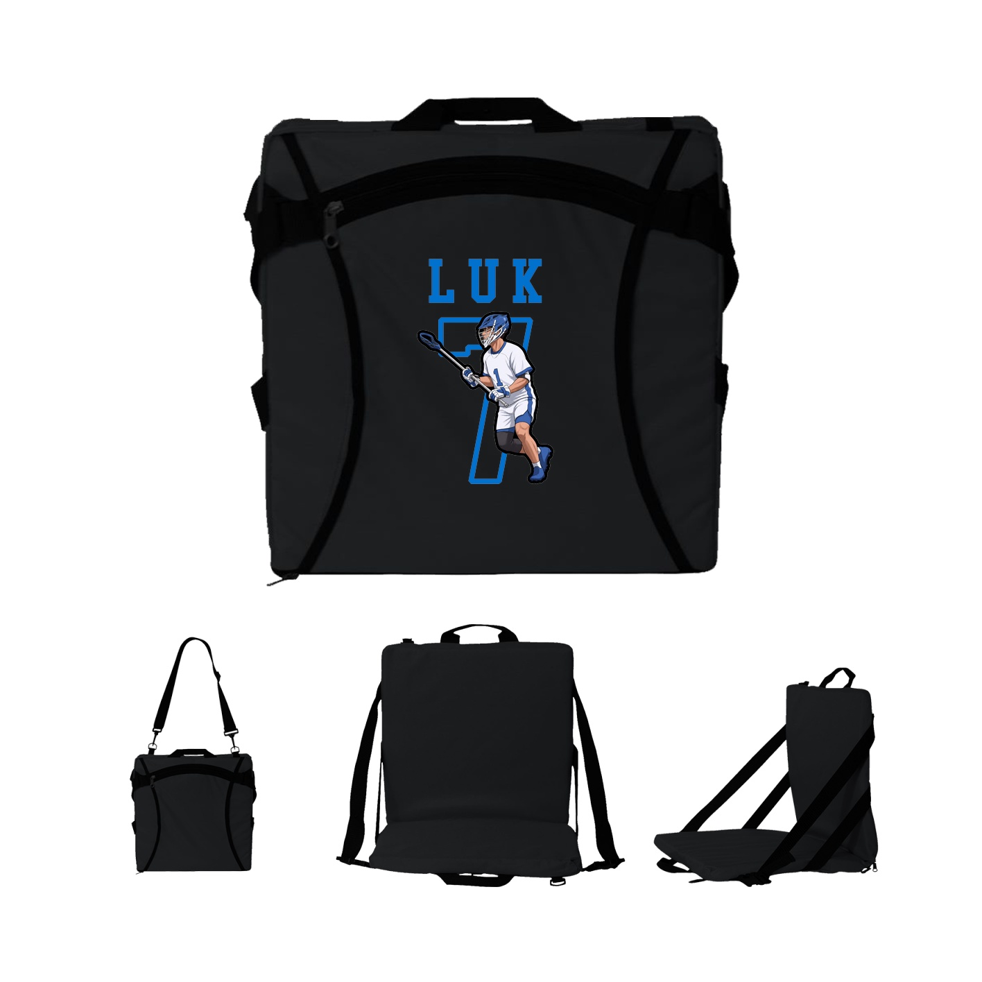 Folding Stadium Seat — Shirsey in Black